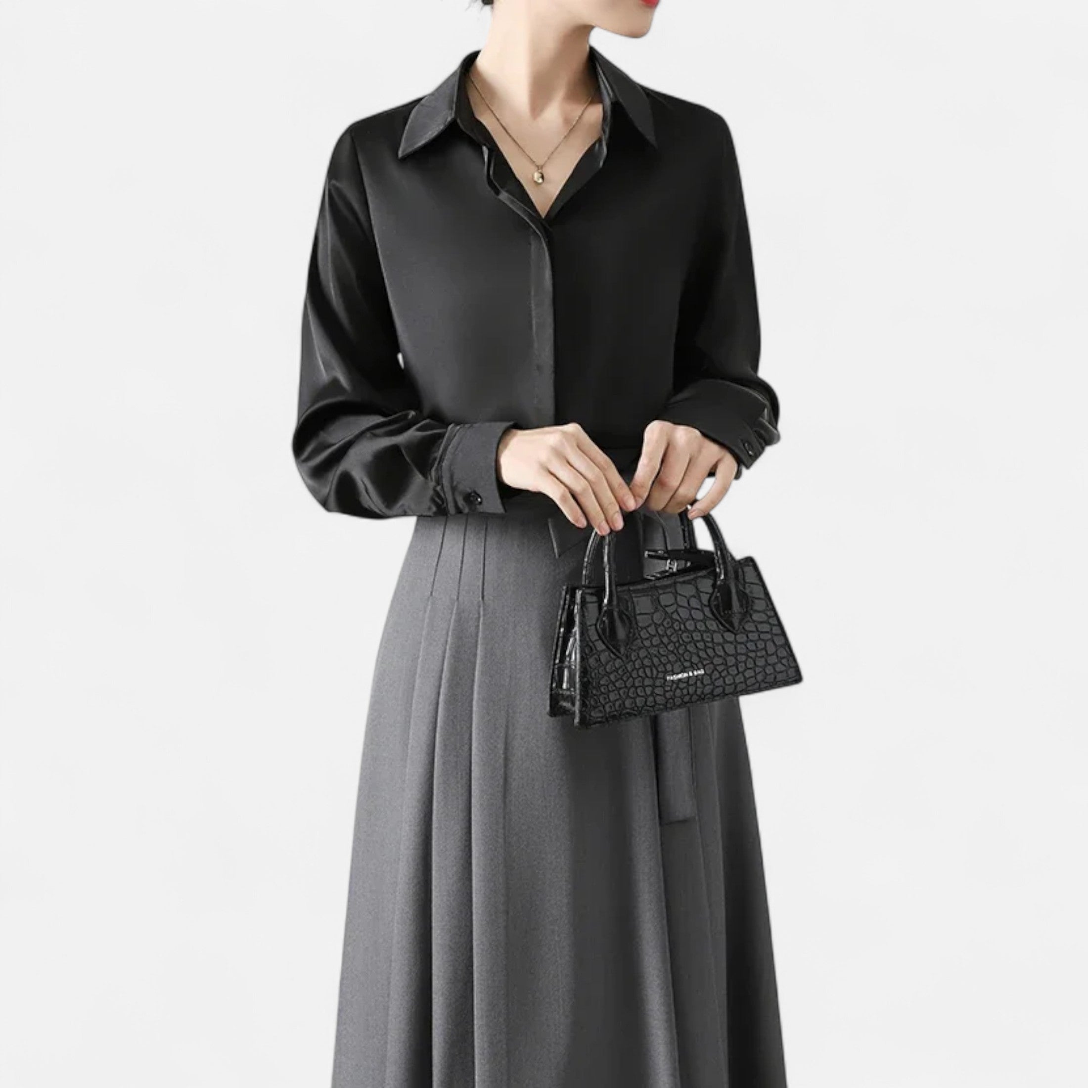 Isabelle™ | Damen Satinbluse – Zeitlose Eleganz