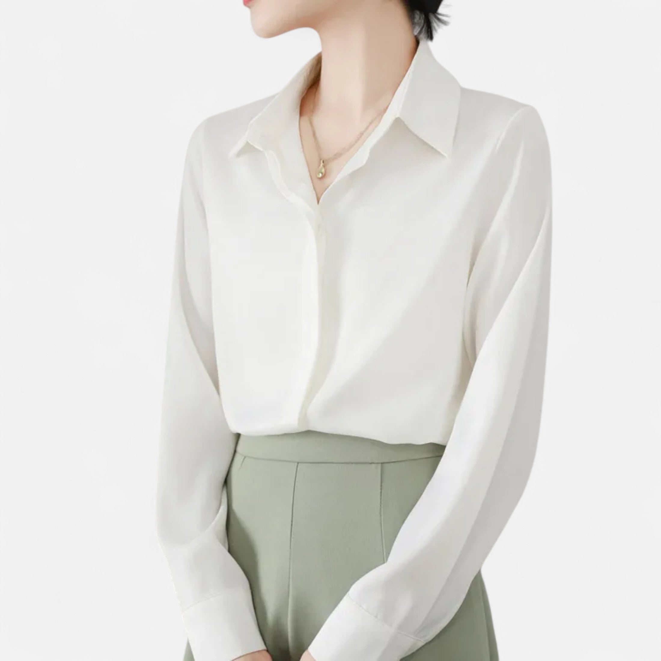 Isabelle™ | Damen Satinbluse – Zeitlose Eleganz