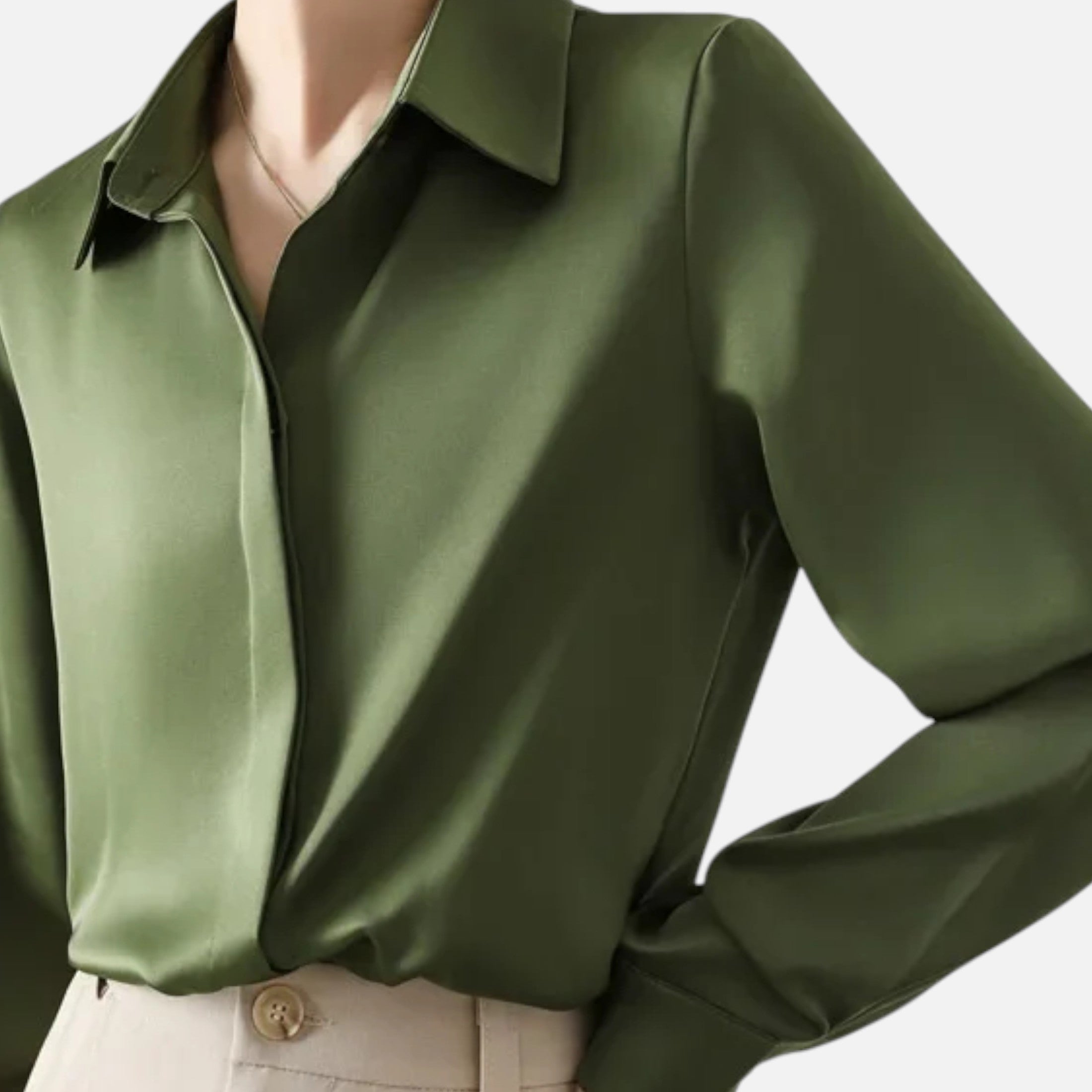 Isabelle™ | Damen Satinbluse – Zeitlose Eleganz
