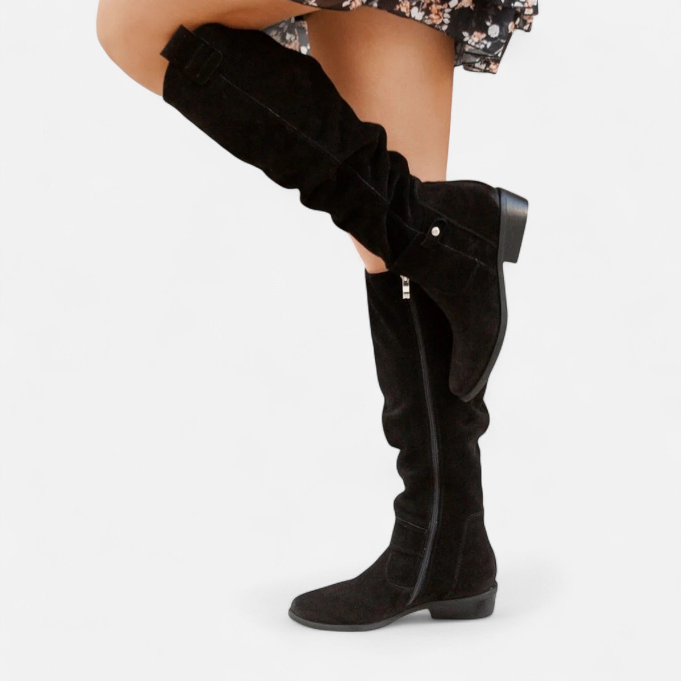 Mara™ | Damen Stiefel – Velours-Eleganz