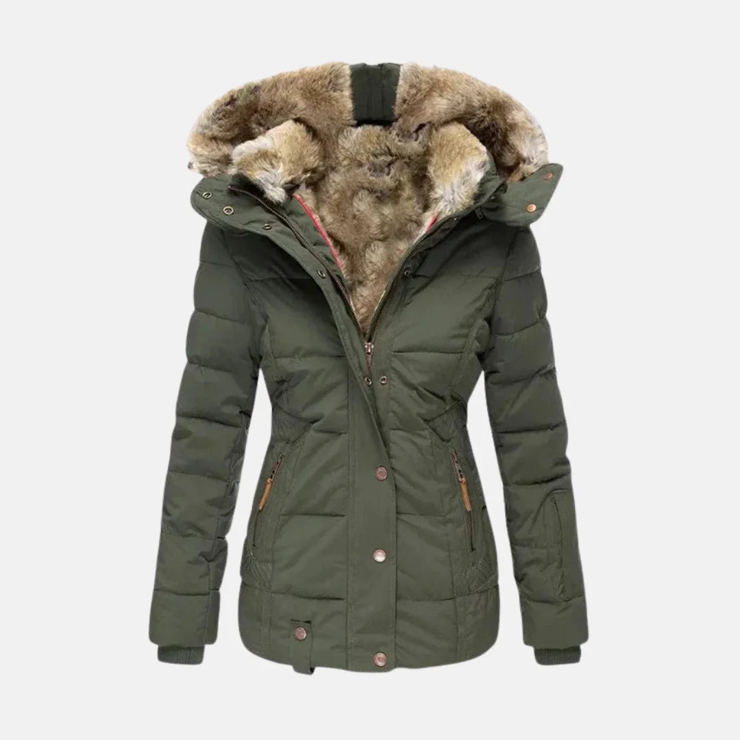 Clara™ | Warmer Wintermantel mit Fellfutter