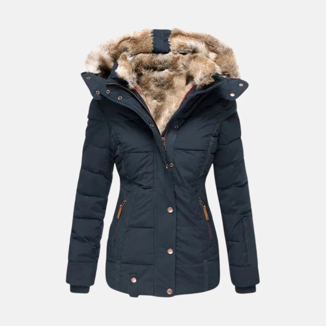 Clara™ | Warmer Wintermantel mit Fellfutter