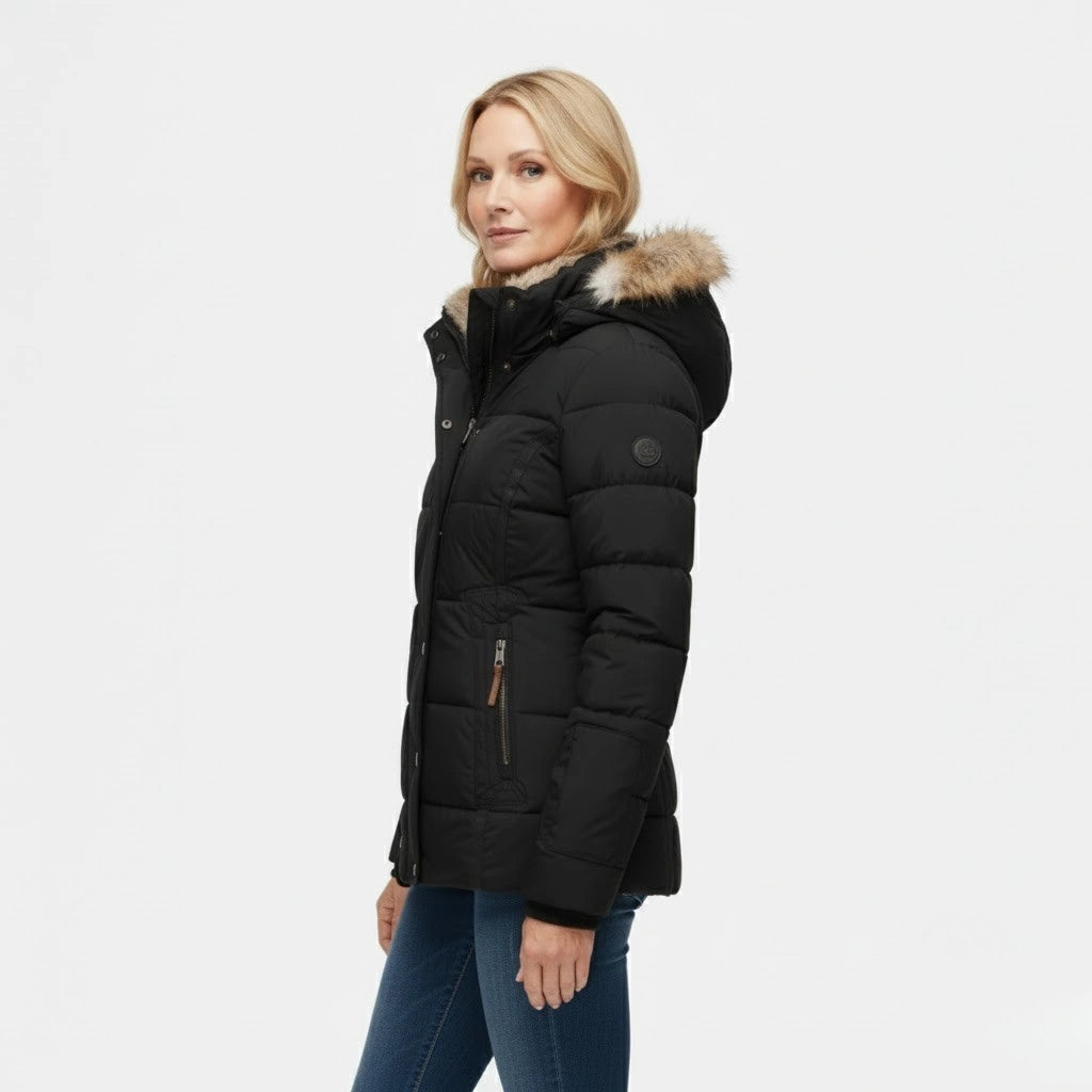Clara™ | Warmer Wintermantel mit Fellfutter