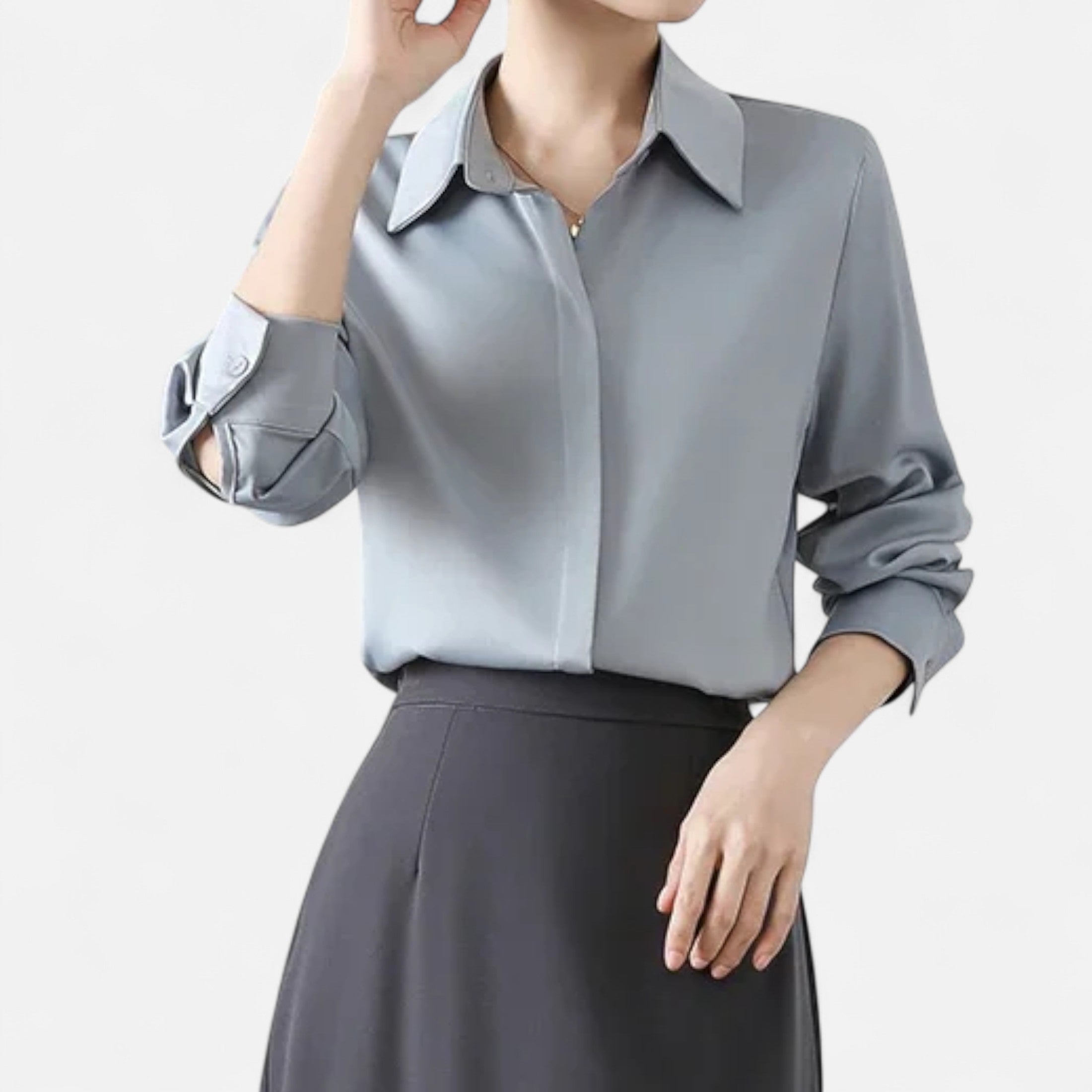 Isabelle™ | Damen Satinbluse – Zeitlose Eleganz