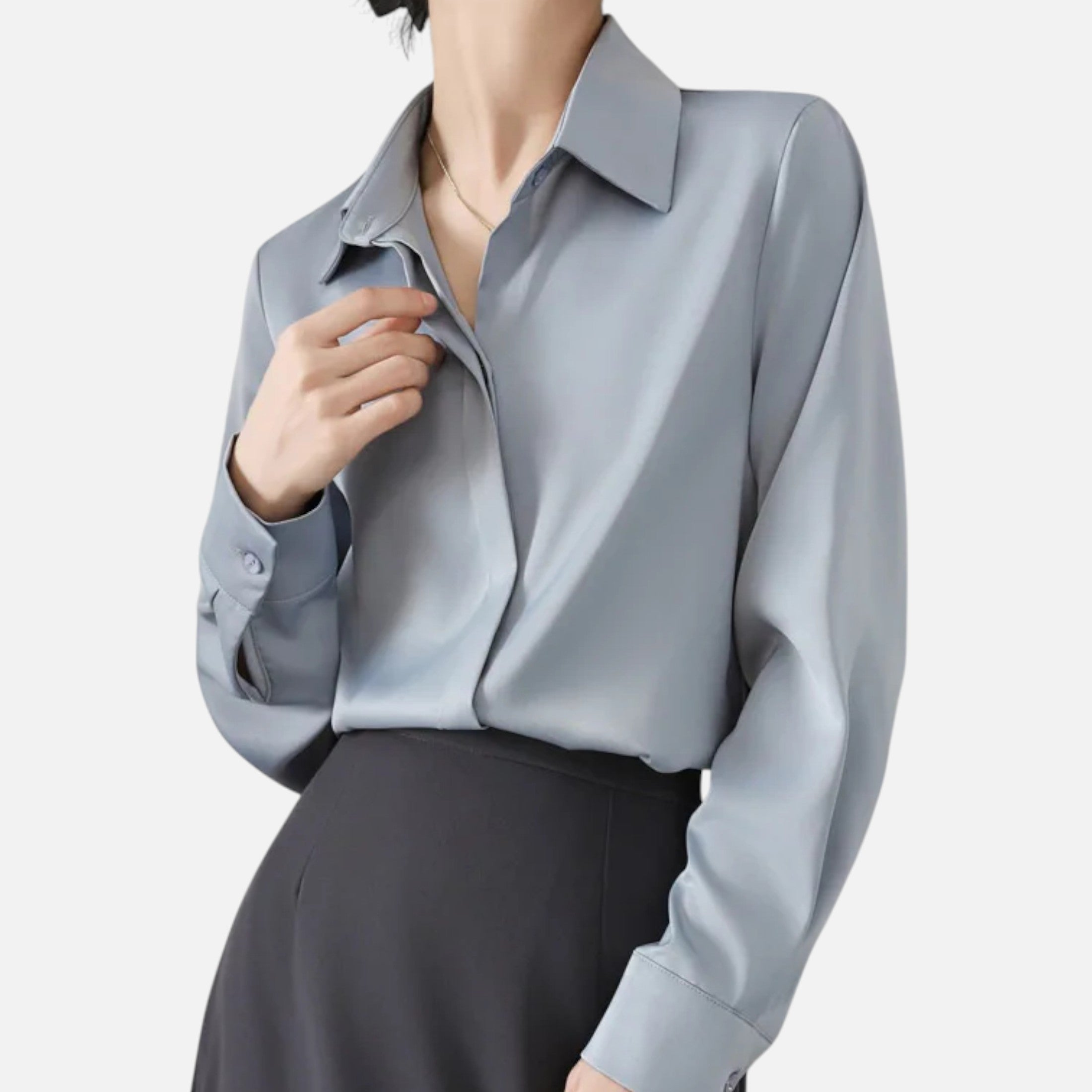 Isabelle™ | Damen Satinbluse – Zeitlose Eleganz