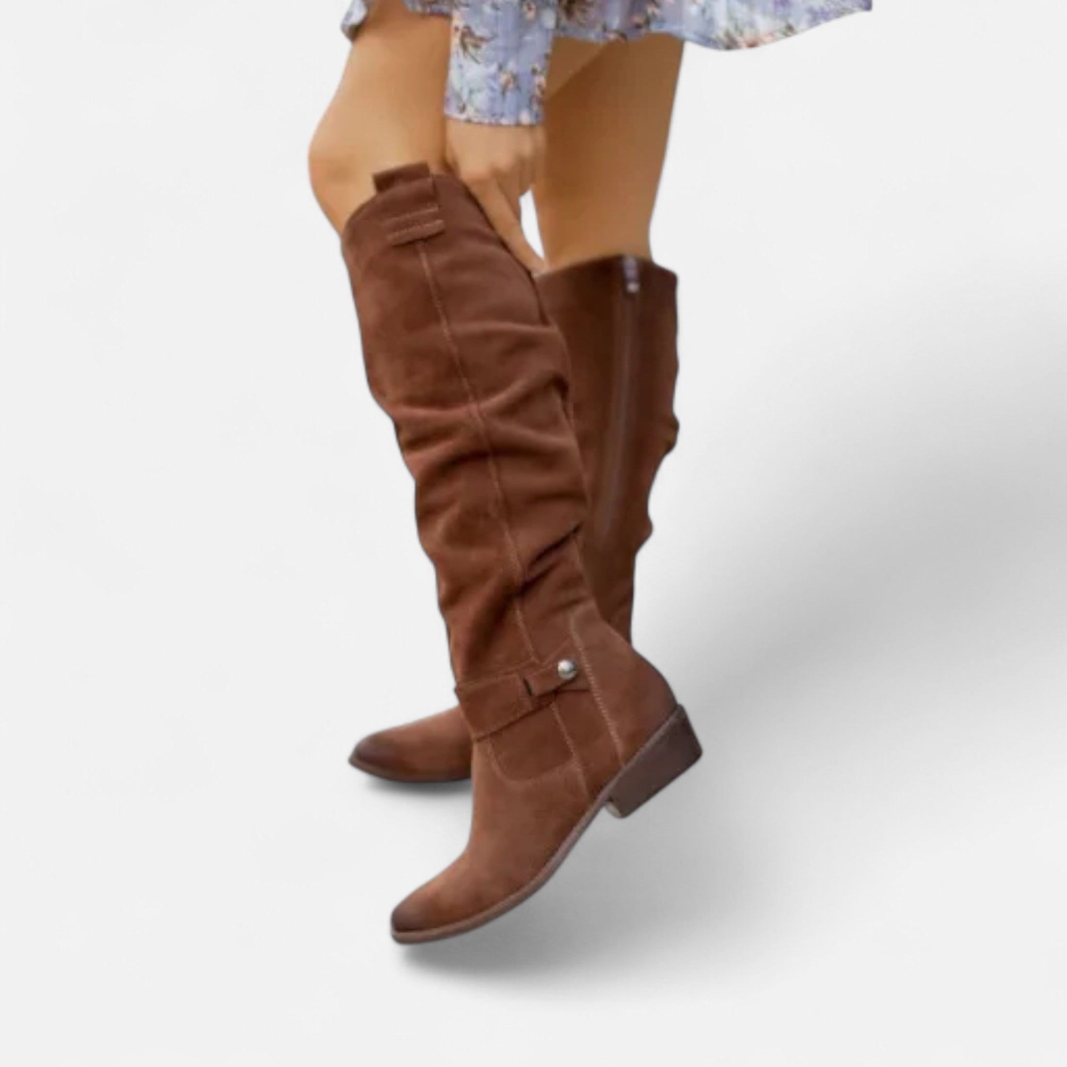 Mara™ | Damen Stiefel – Velours-Eleganz