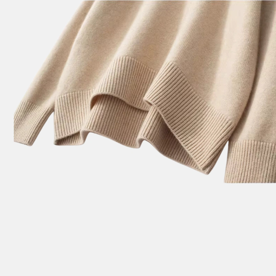 Viola™ | Damen Kaschmirpullover mit hohem Kragen