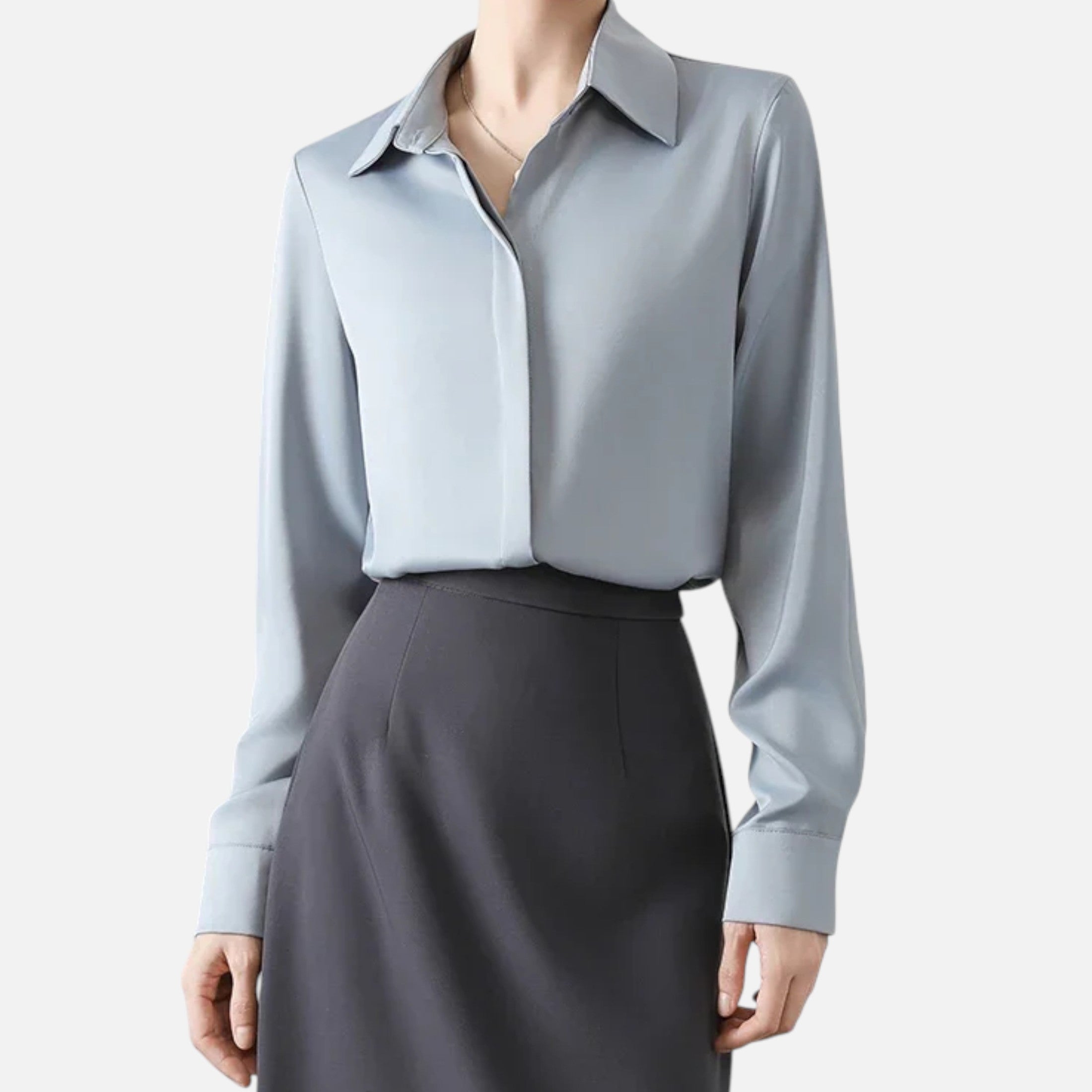 Isabelle™ | Damen Satinbluse – Zeitlose Eleganz
