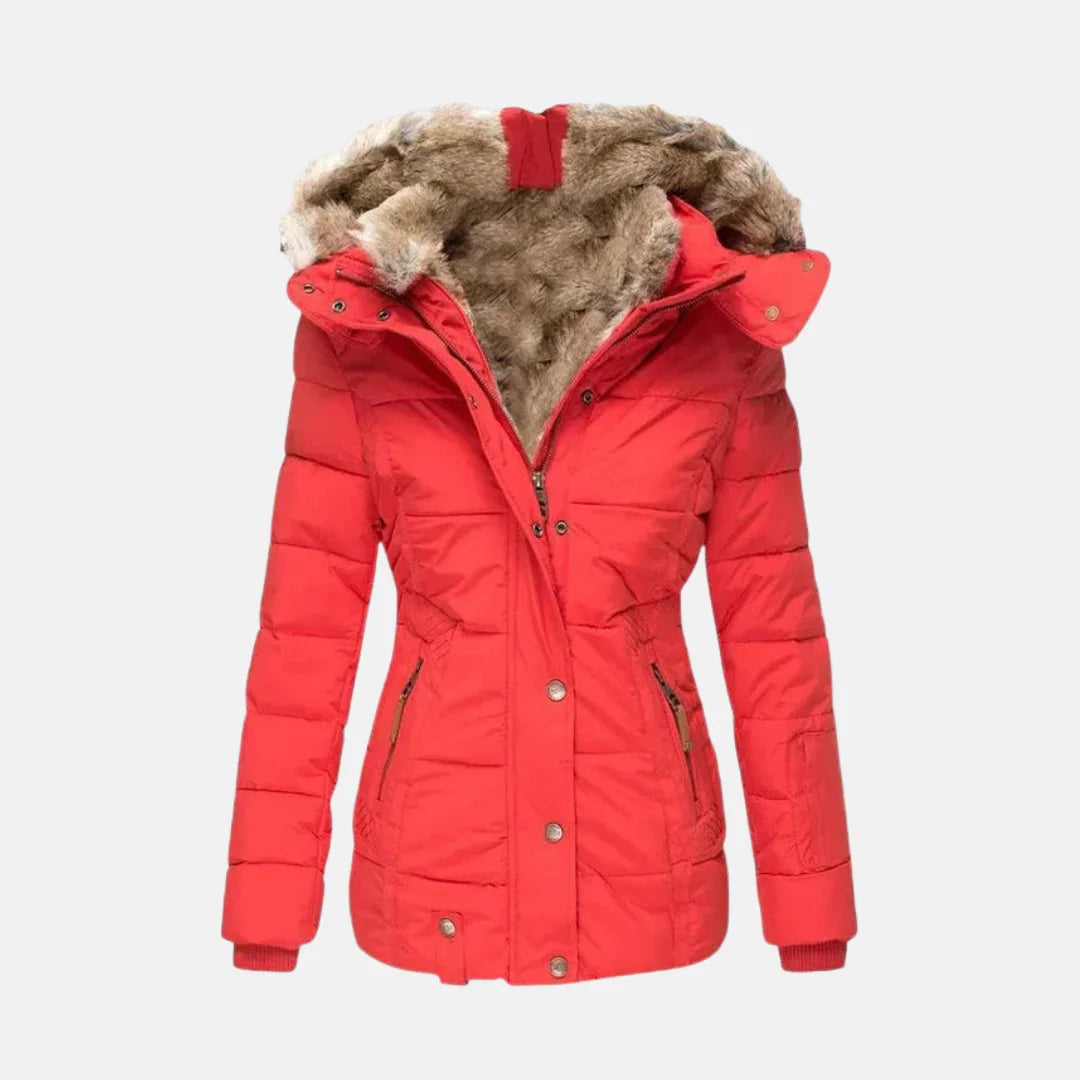 Clara™ | Warmer Wintermantel mit Fellfutter