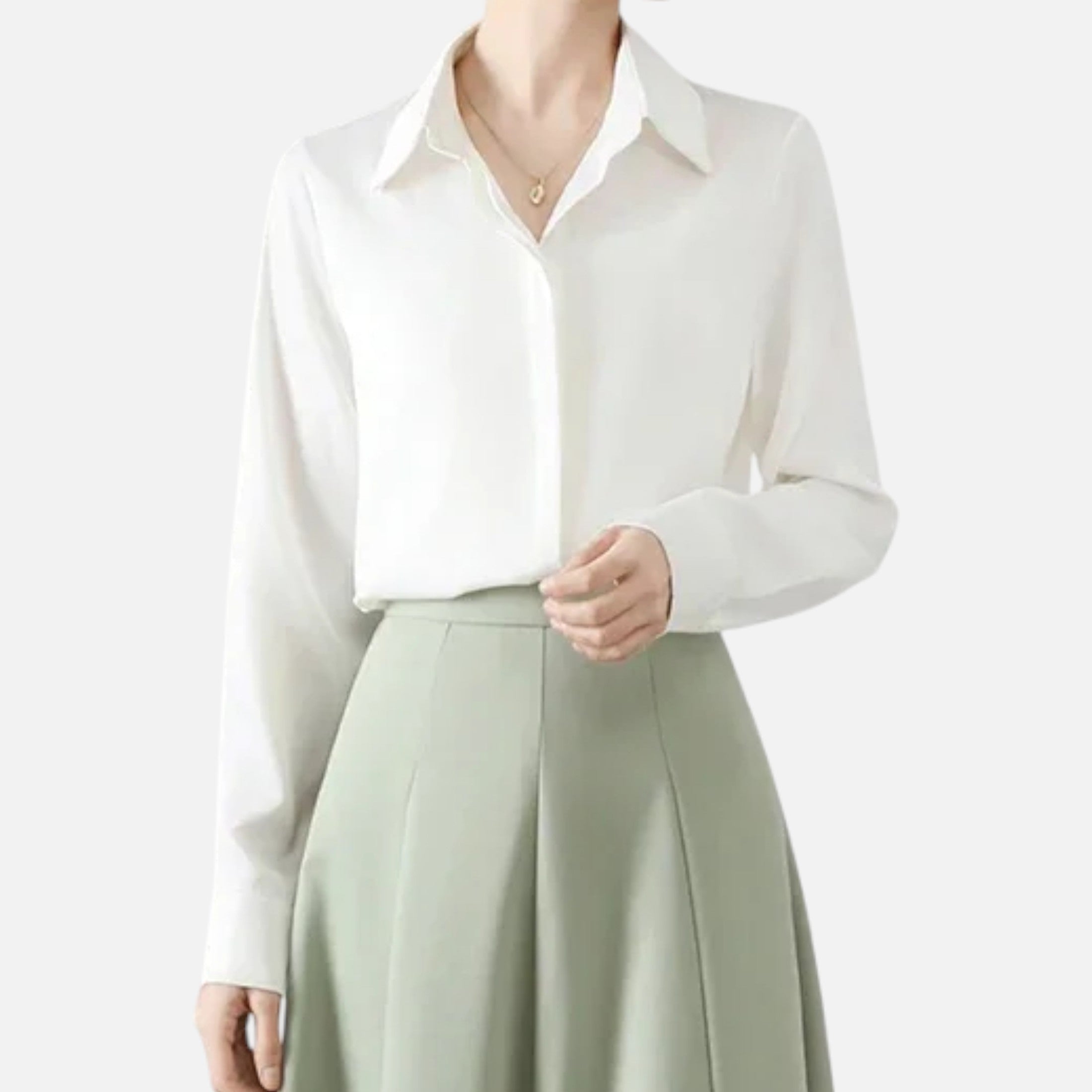 Isabelle™ | Damen Satinbluse – Zeitlose Eleganz