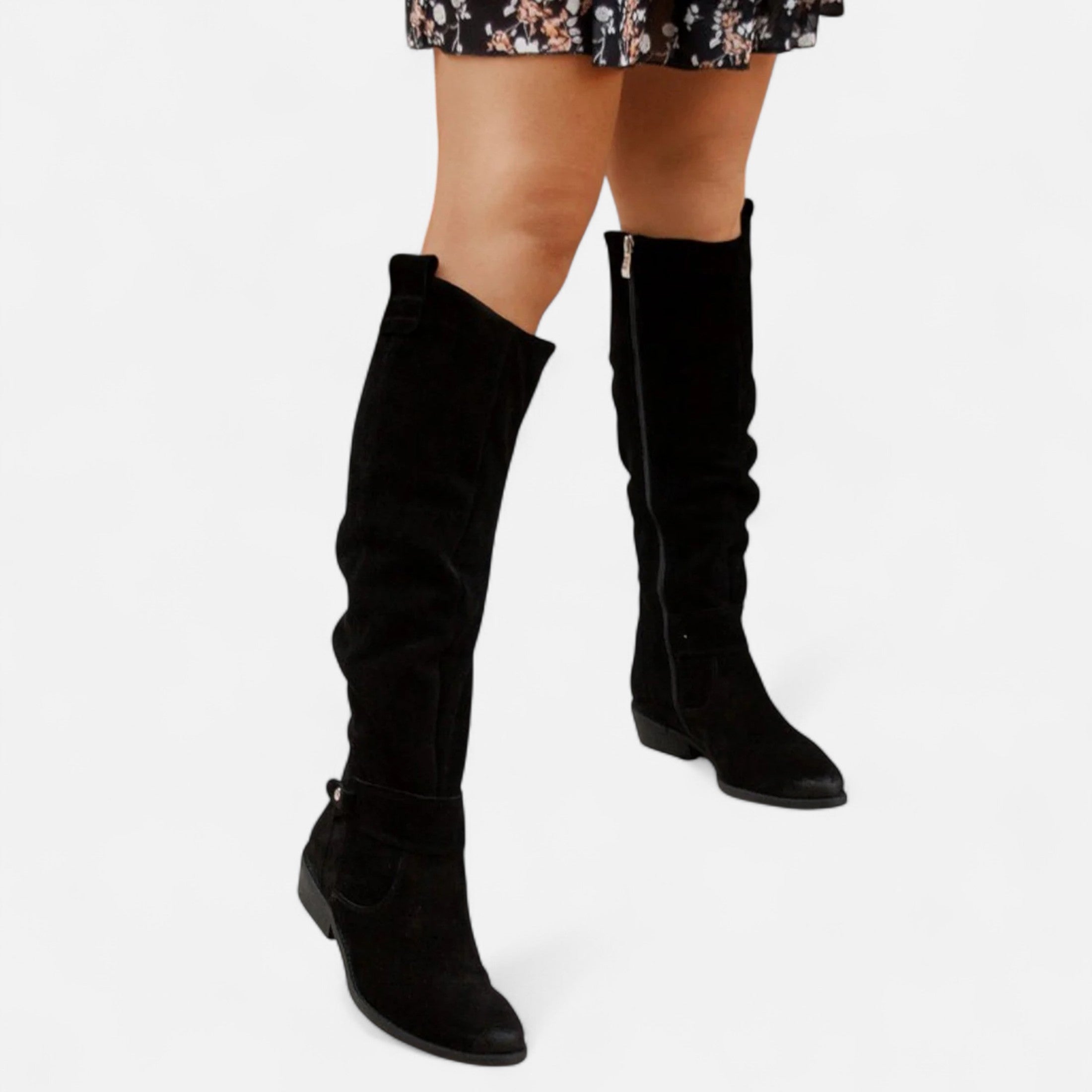 Mara™ | Damen Stiefel – Velours-Eleganz