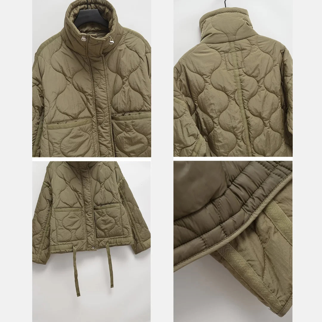Amira™ | Damen Herbst Steppjacke mit großen Taschen