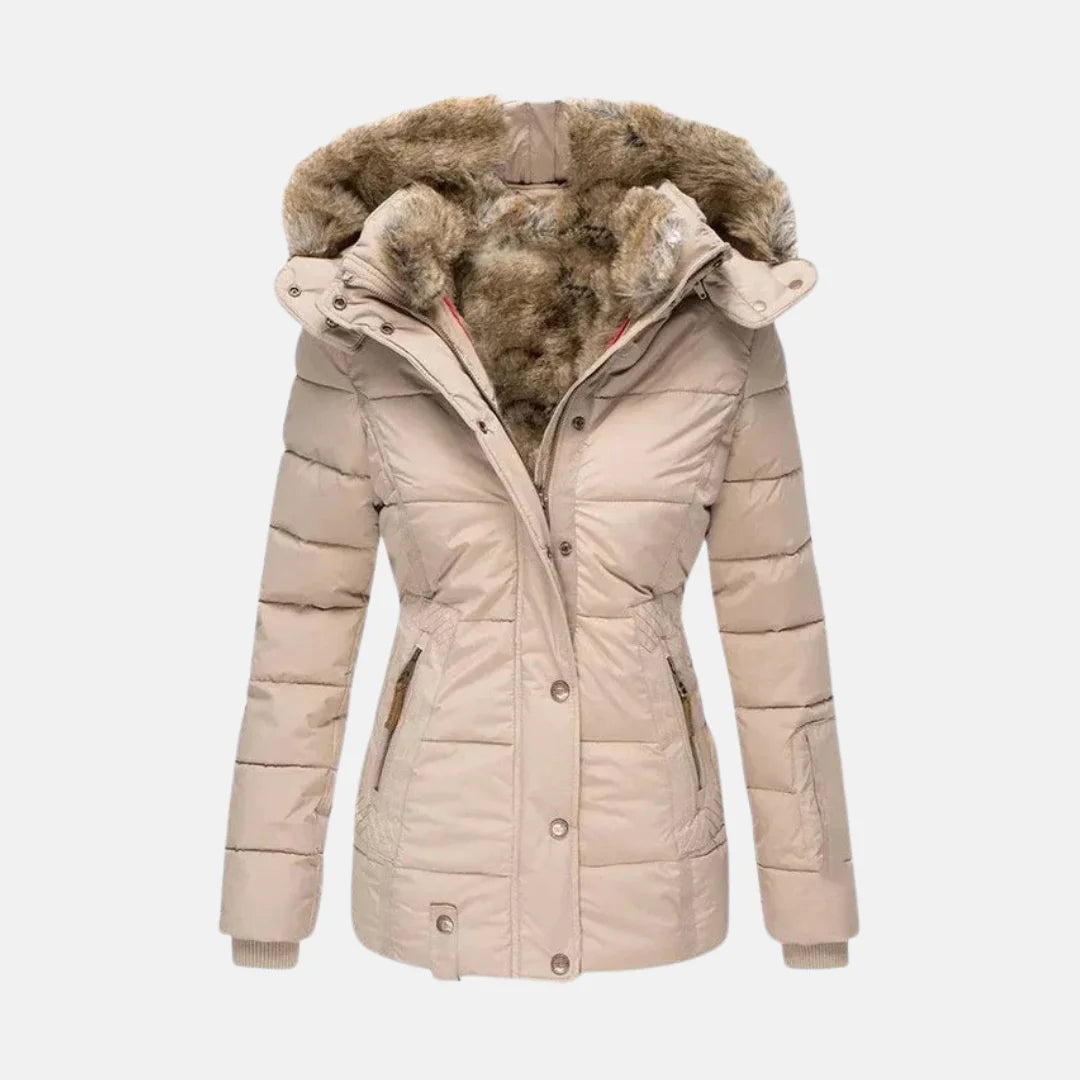 Clara™ | Warmer Wintermantel mit Fellfutter