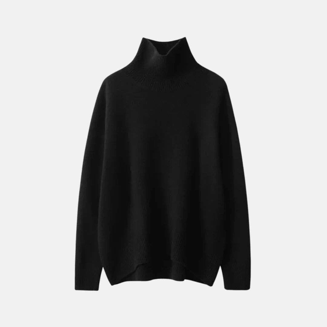 Viola™ | Damen Kaschmirpullover mit hohem Kragen