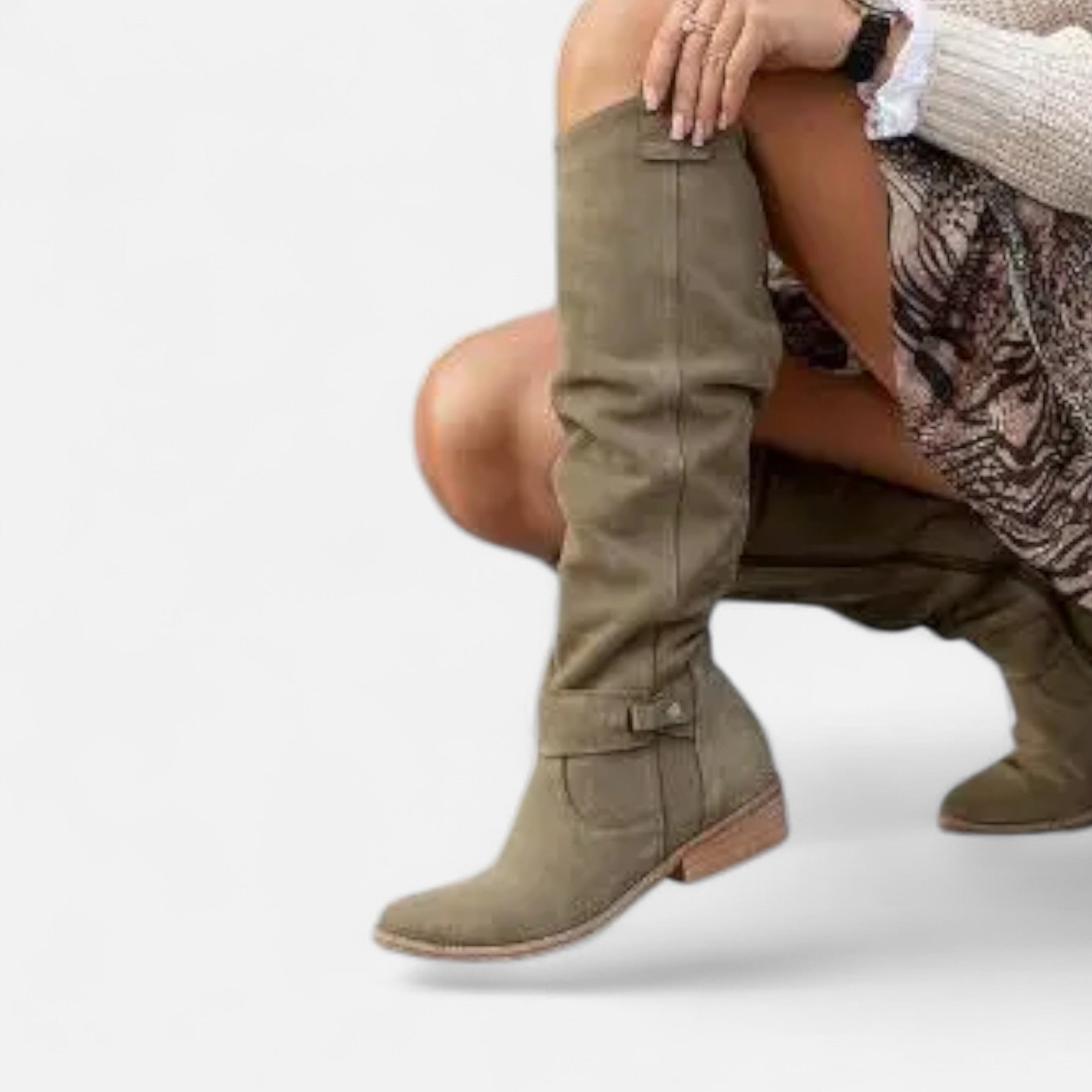 Mara™ | Damen Stiefel – Velours-Eleganz