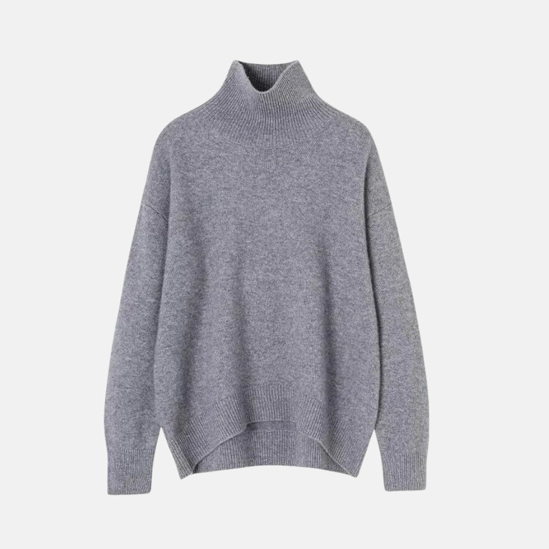 Viola™ | Damen Kaschmirpullover mit hohem Kragen
