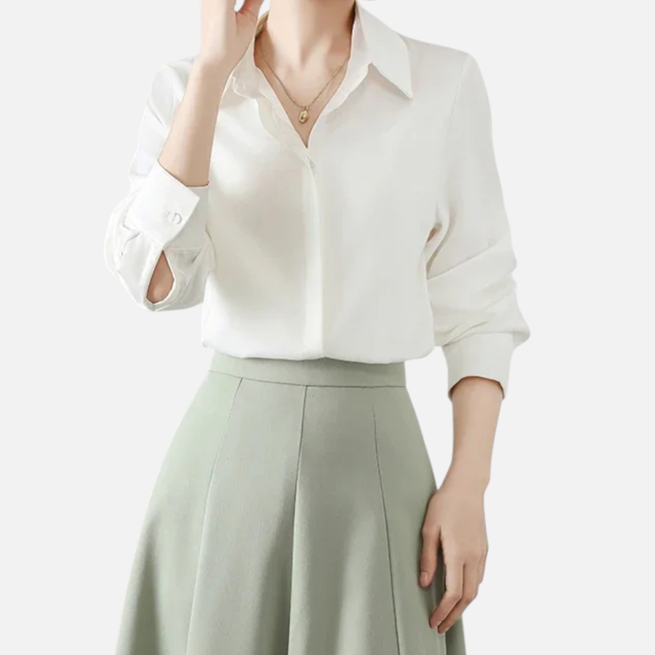 Isabelle™ | Damen Satinbluse – Zeitlose Eleganz