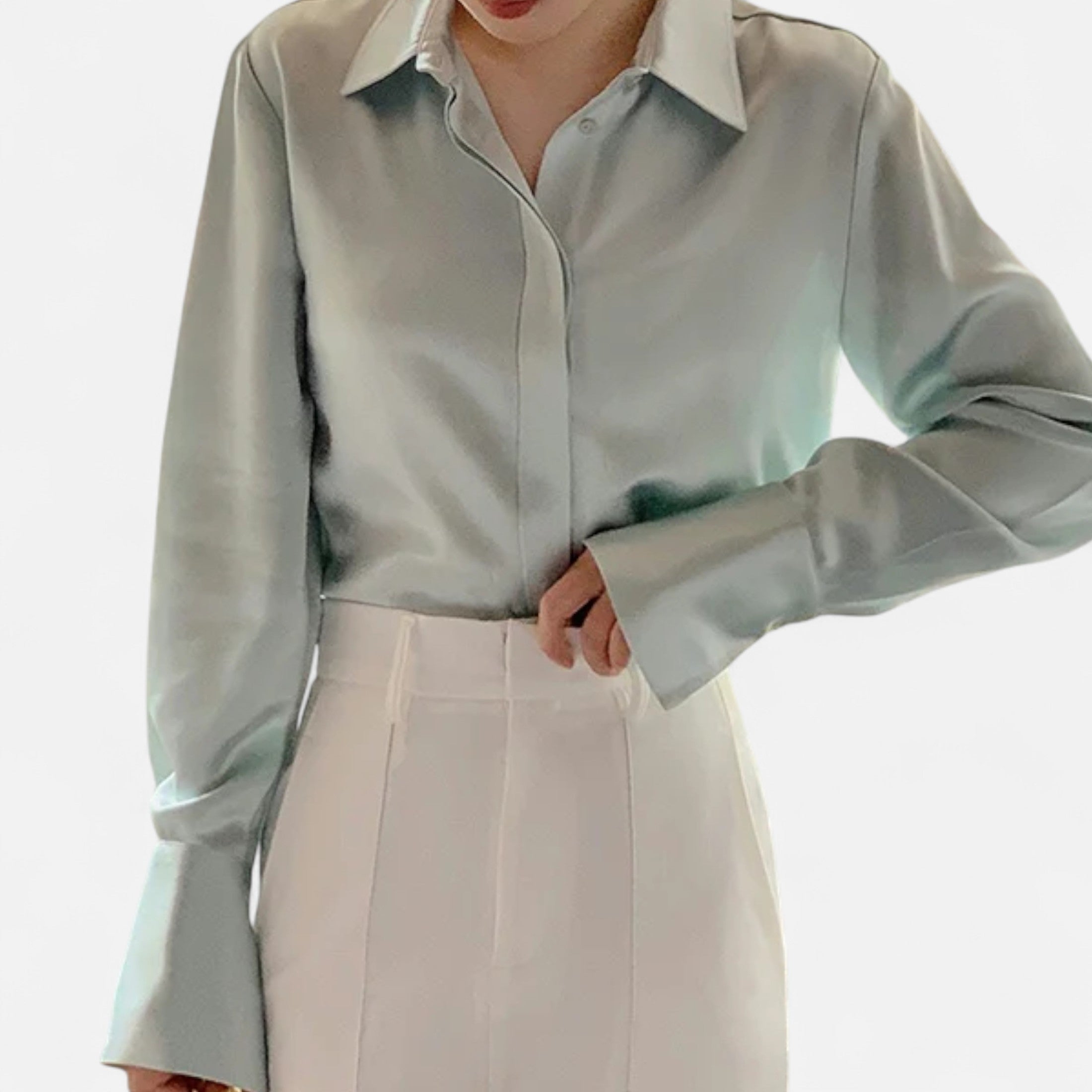 Sophie™ | Damen Satinbluse – Zeitloser Chic