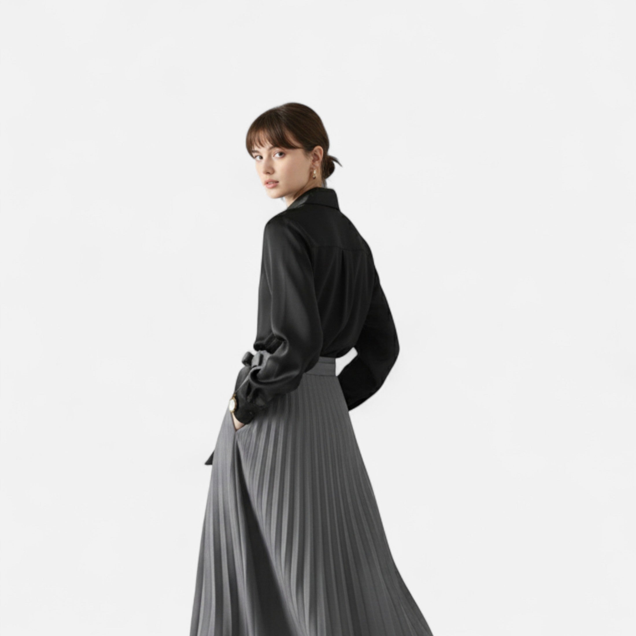 Isabelle™ | Damen Satinbluse – Zeitlose Eleganz
