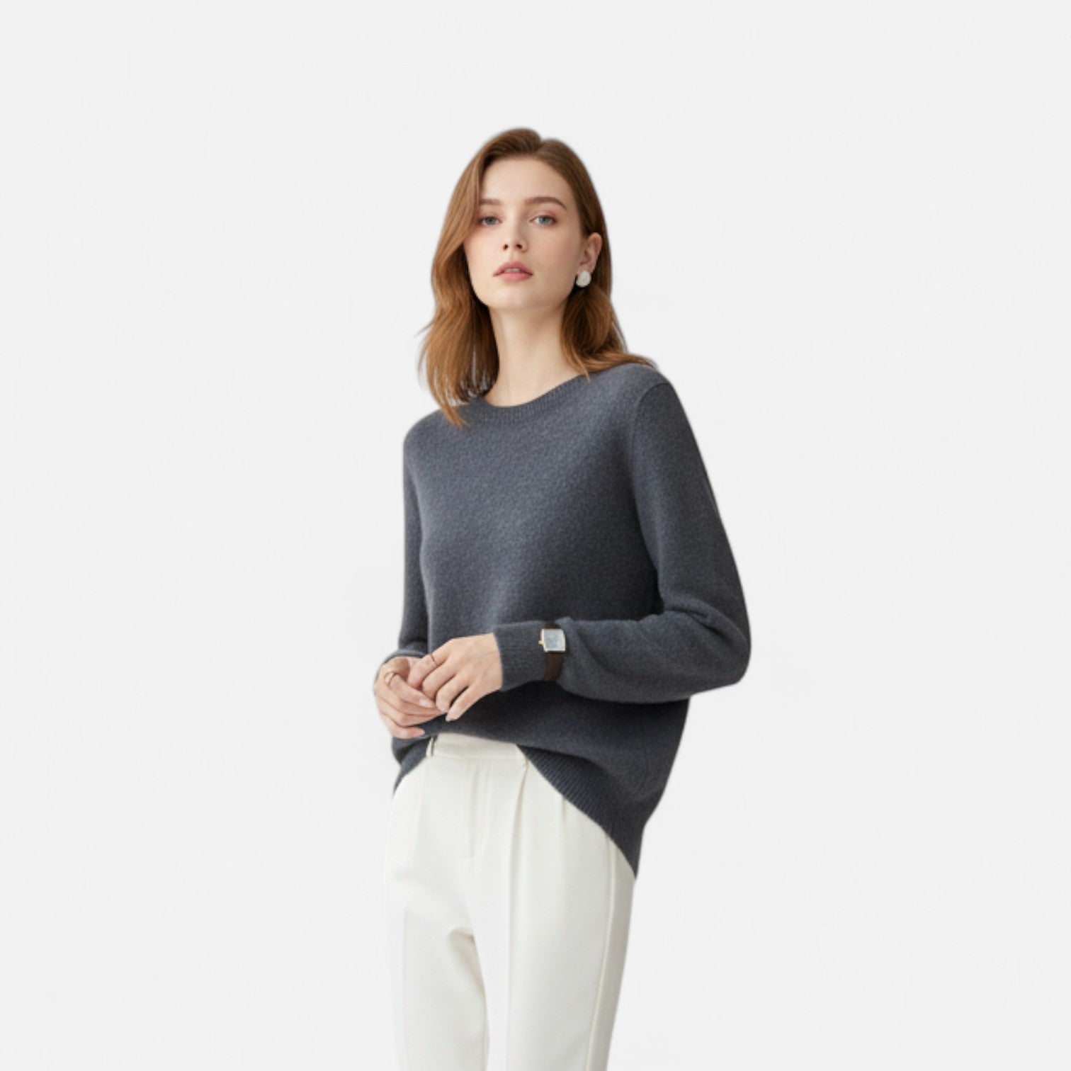 Theresa™ | Damen Pullover – Merinowolle-Eleganz