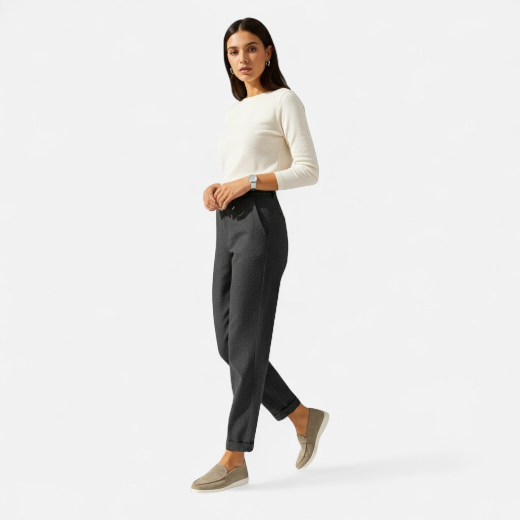 Camille™ | Damen Loafer in Velours-Optik