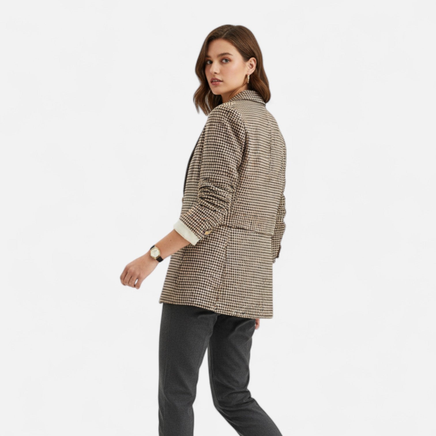 Sabine™ | Damen Blazer – Karo-Eleganz