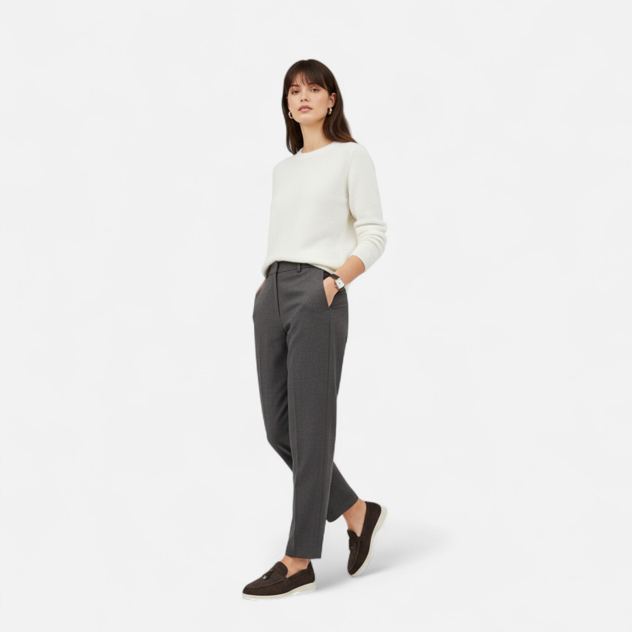 Elena™ | Damen Loafer Veloursleder-Eleganz