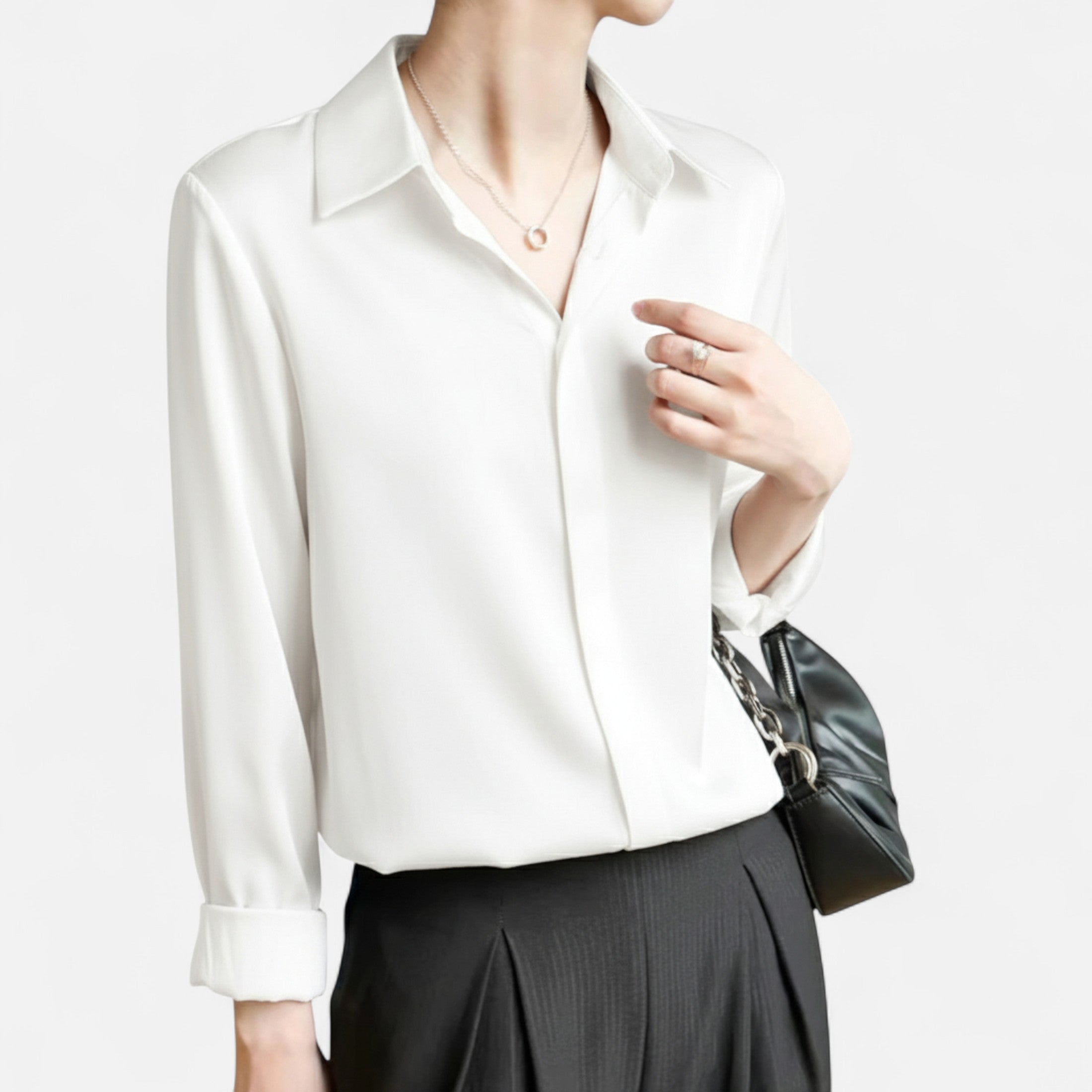 Sophie™ | Damen Satinbluse – Zeitloser Chic