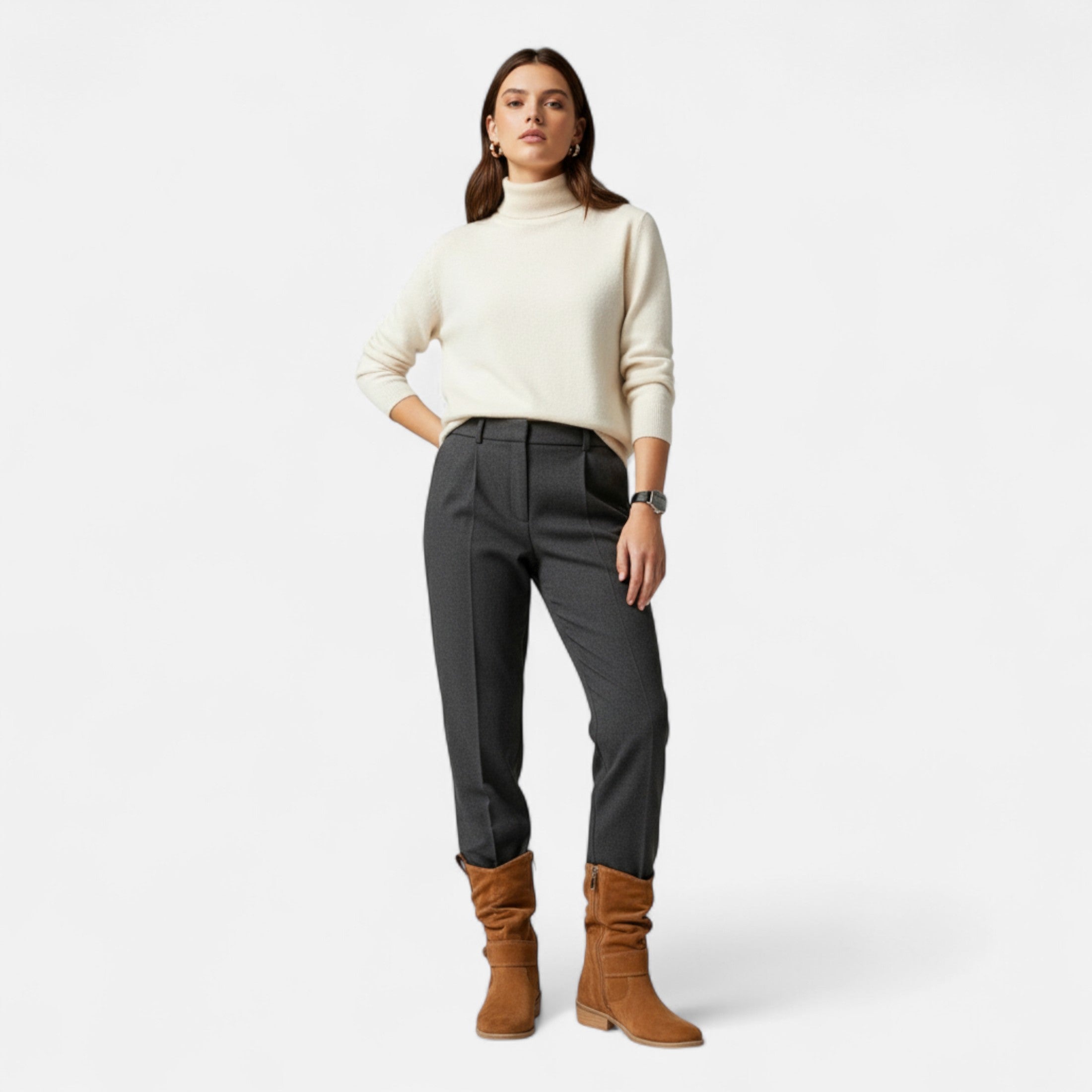 Laura™ | Damen Stiefel – Samt-Eleganz