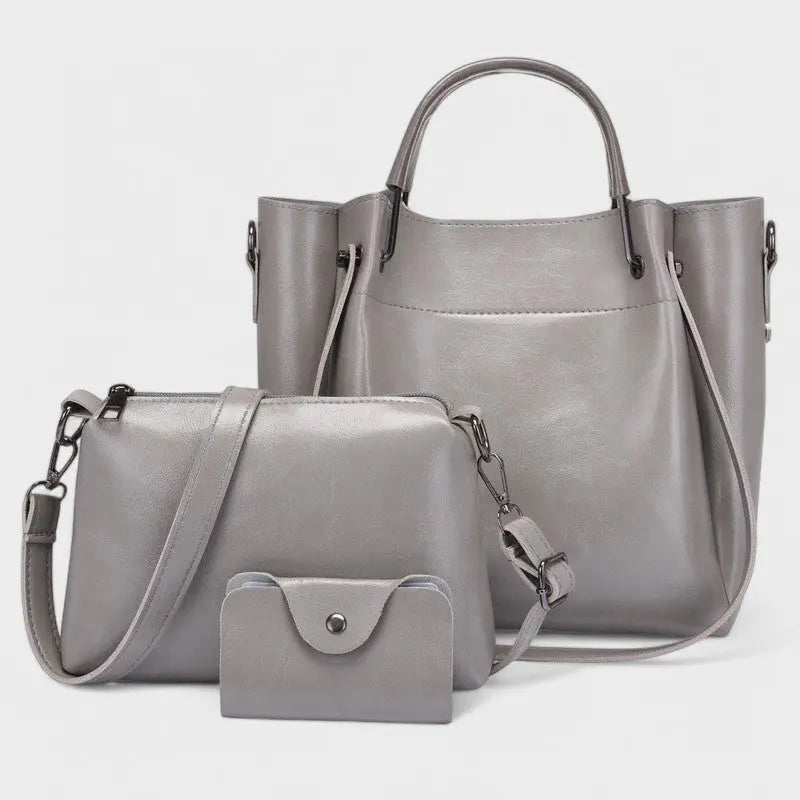 Nora. - Elegantes 3-in-1 Taschen-Set