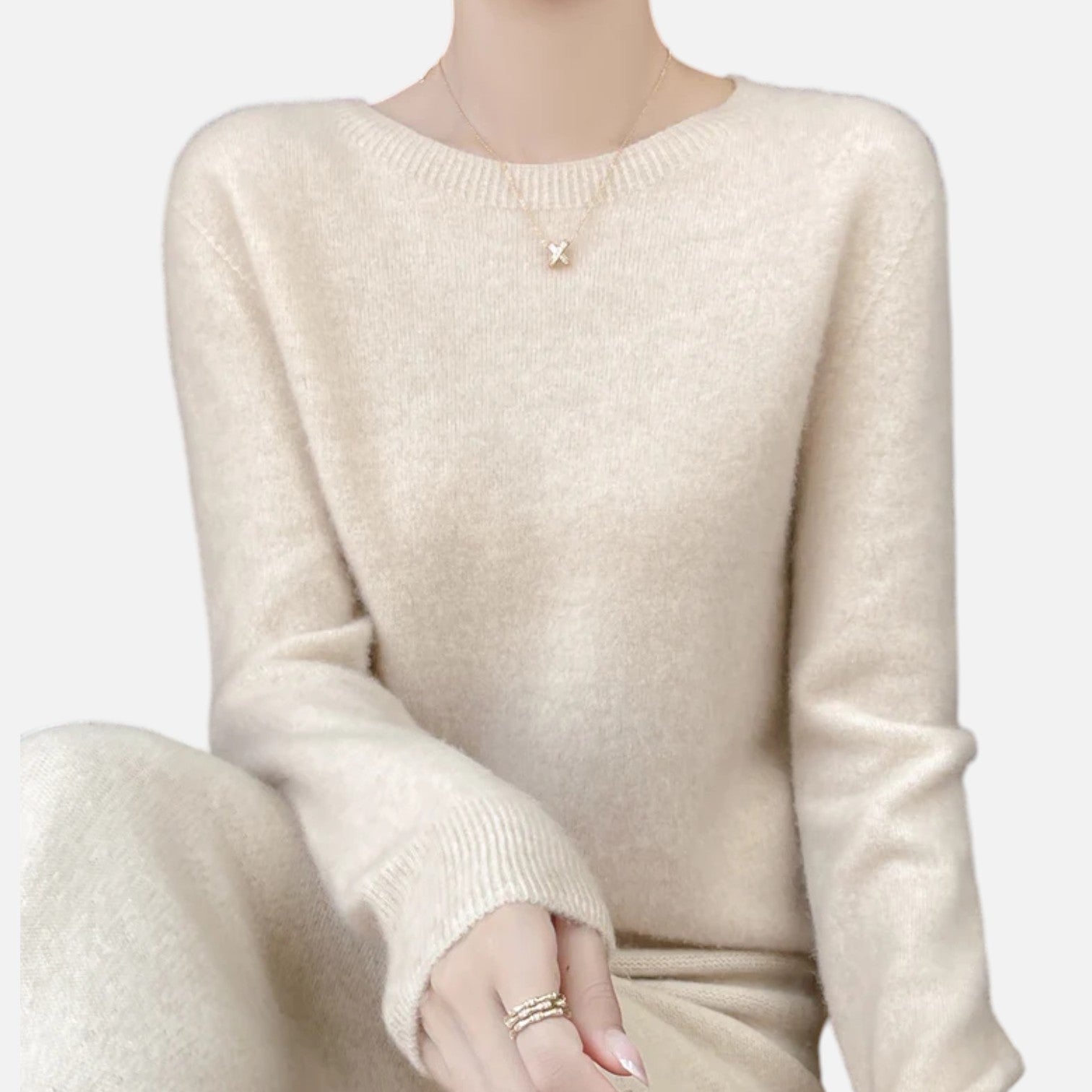 Theresa™ | Damen Pullover – Merinowolle-Eleganz