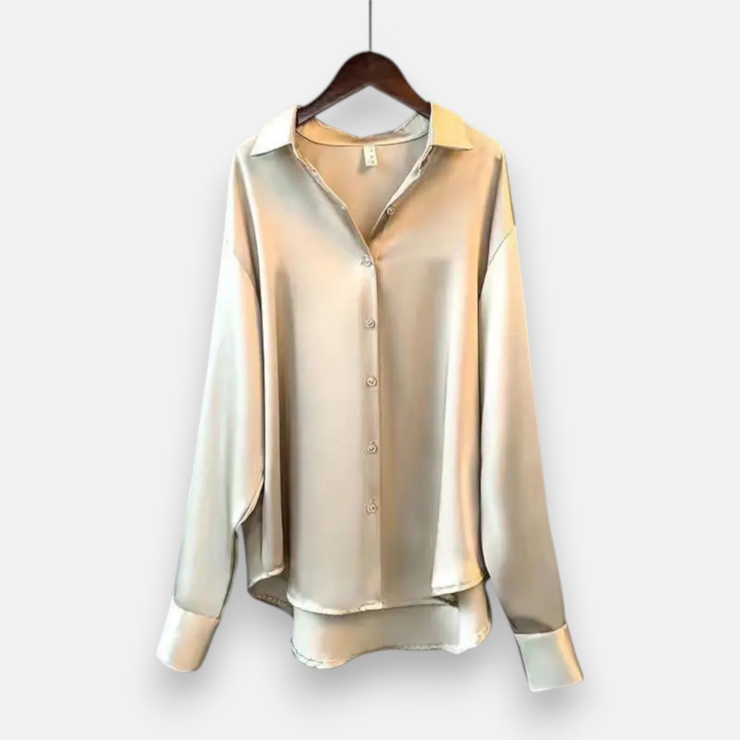 Camille™ | Damen Satinbluse – Eleganz & Glanz