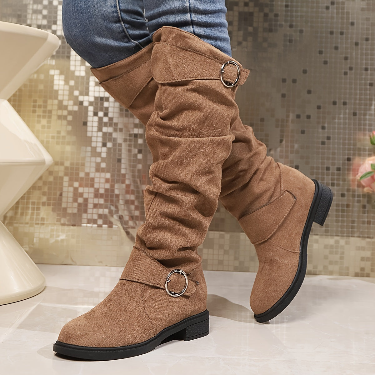 Emilia™ | Damen Stiefeletten – Zeitlose Eleganz im Wildleder-Look