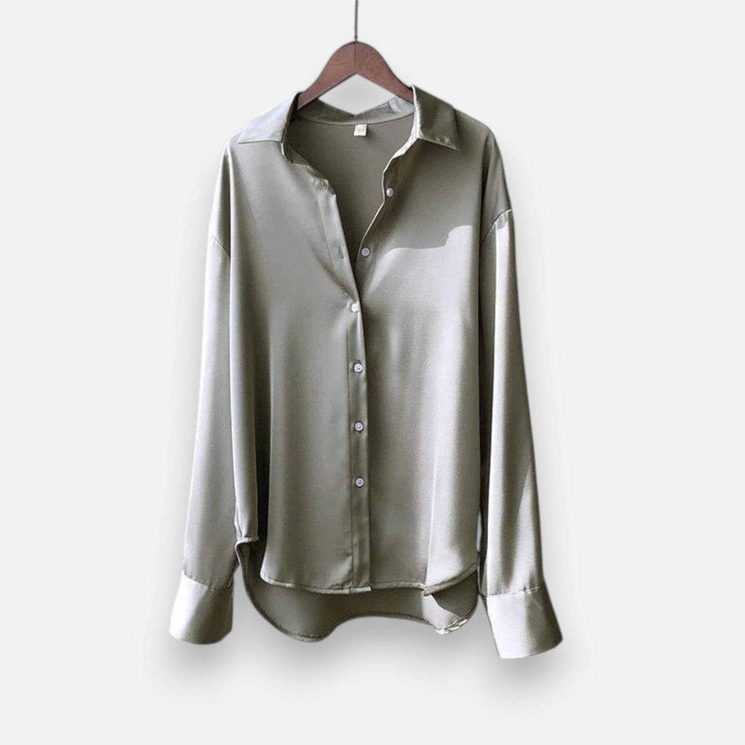 Camille™ | Damen Satinbluse – Eleganz & Glanz
