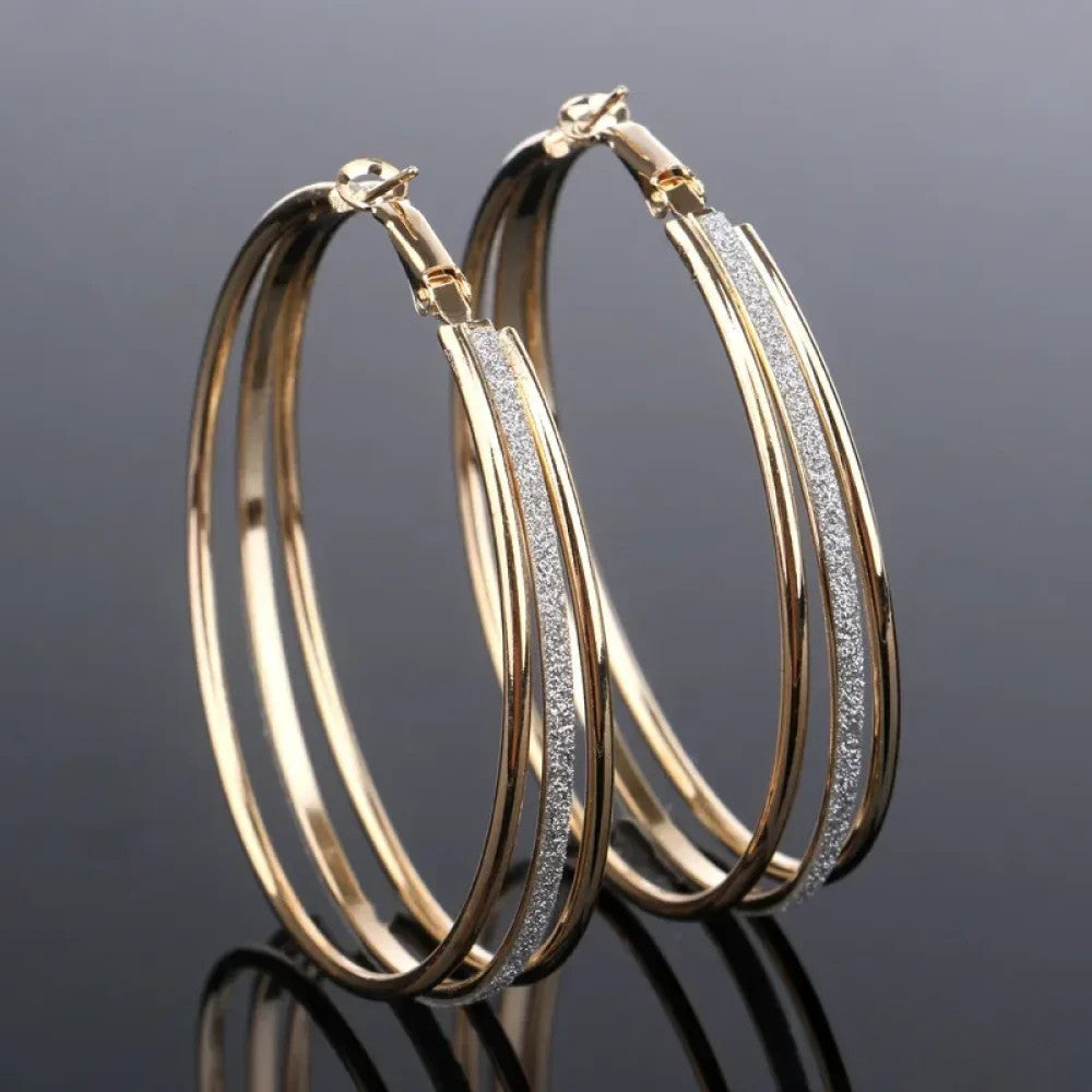 Vintage Goldene Helle Ohrringe