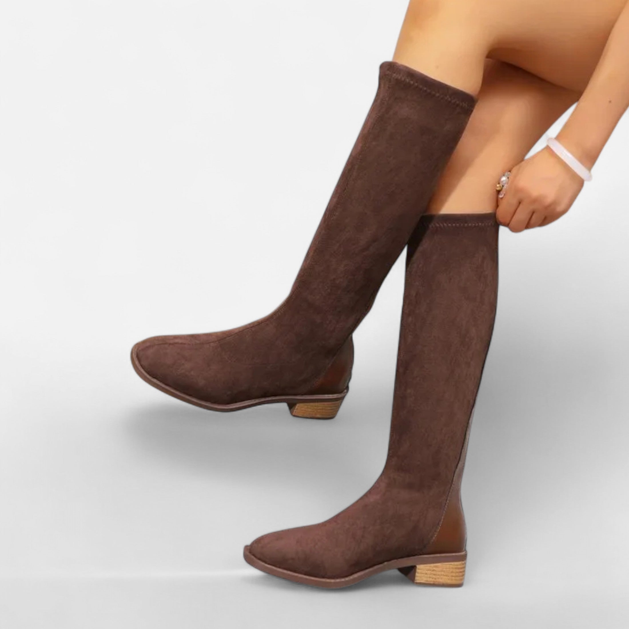 Alina™ | Damen Stiefel – Veloursleder-Eleganz