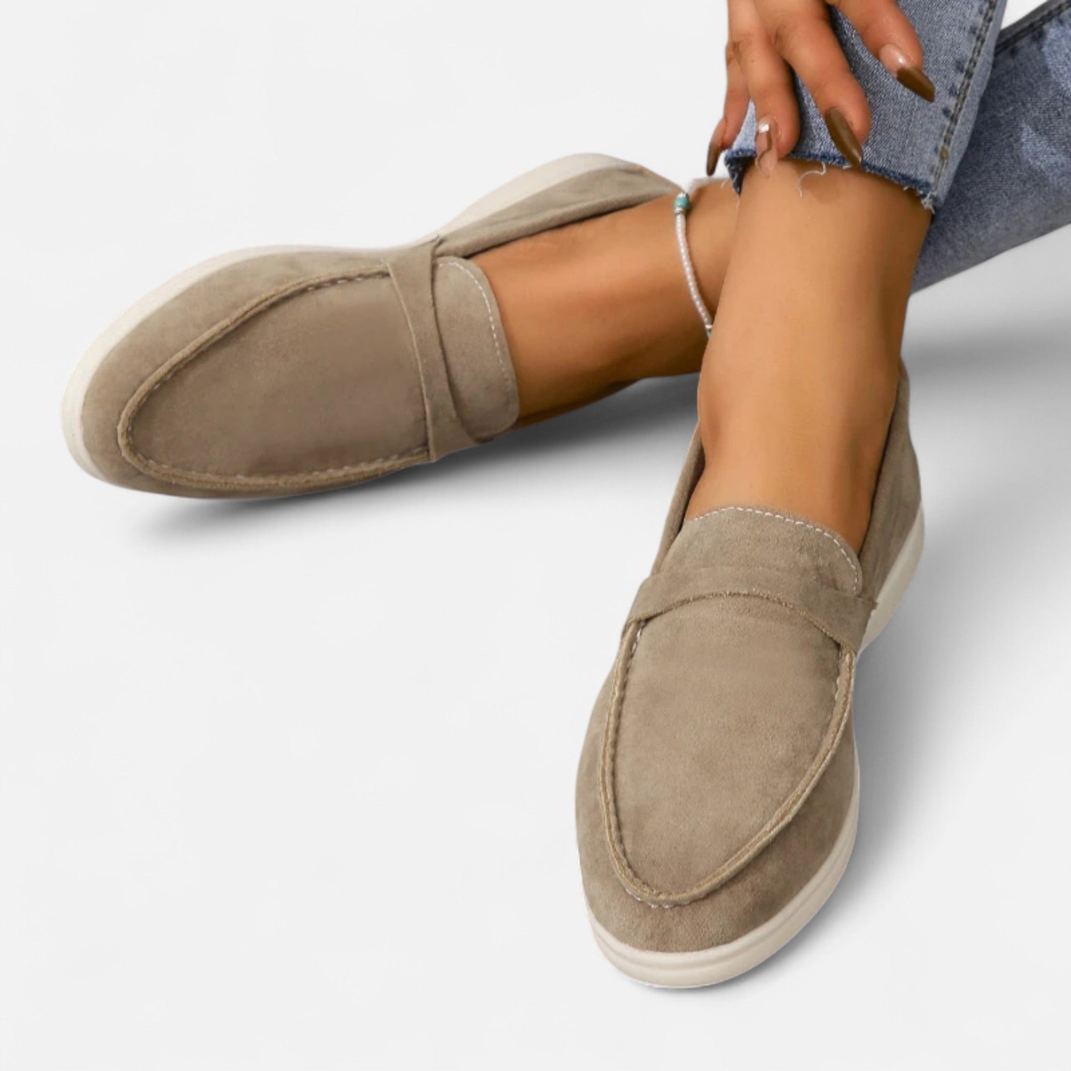 Camille™ | Damen Loafer in Velours-Optik