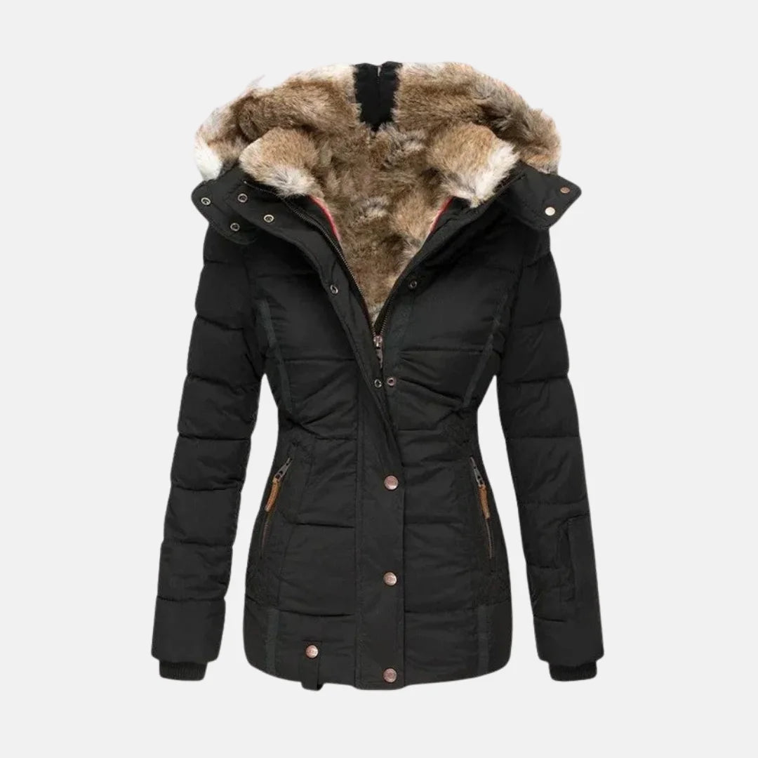 Clara™ | Warmer Wintermantel mit Fellfutter
