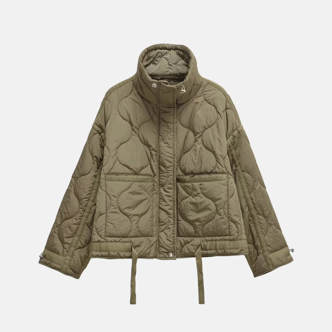 Amira™ | Damen Herbst Steppjacke mit großen Taschen