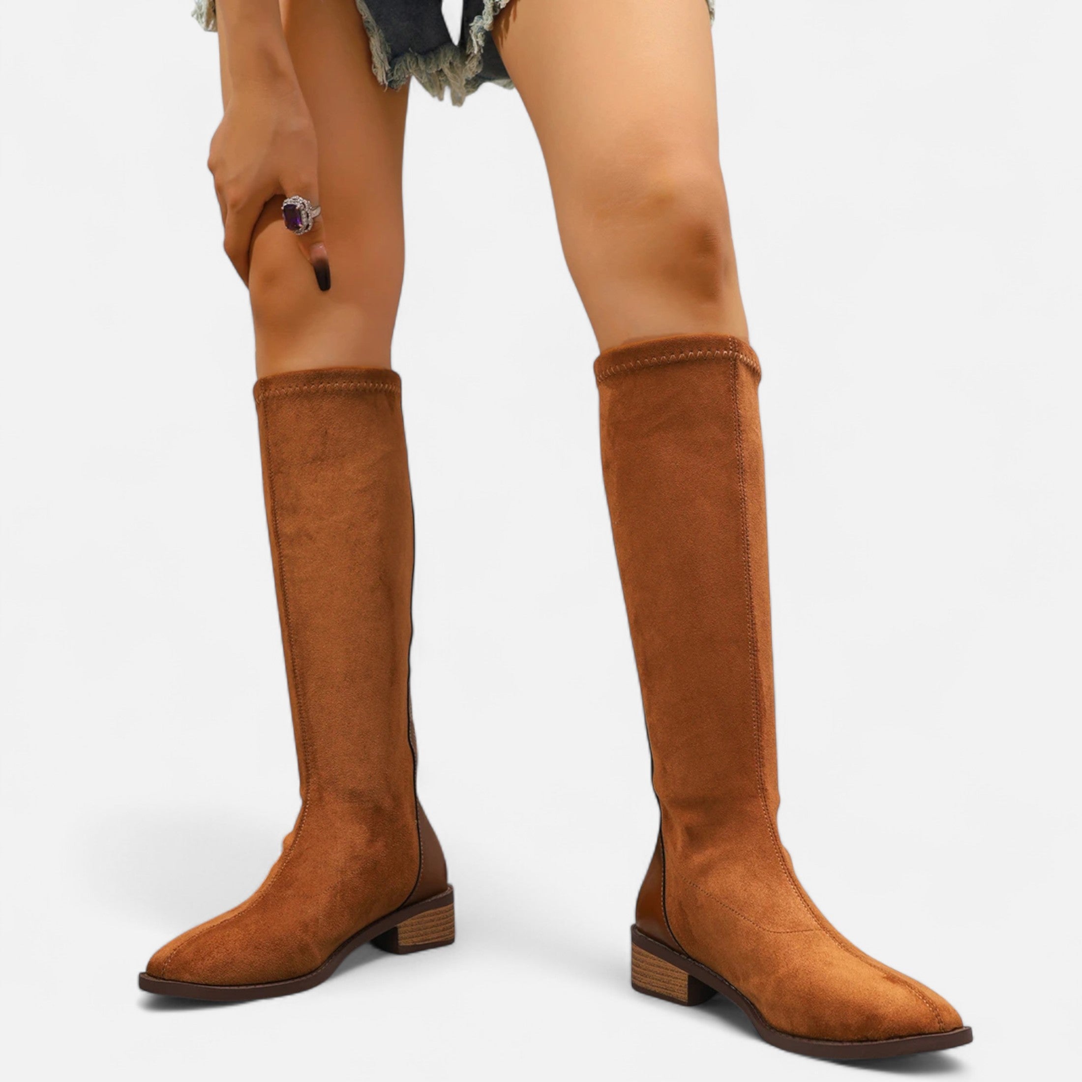Alina™ | Damen Stiefel – Veloursleder-Eleganz