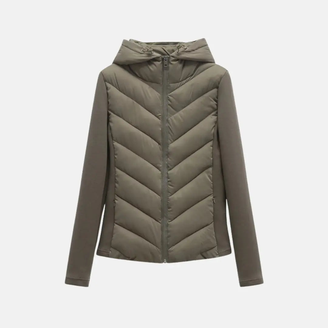 Lena™ | Damen Herbst Steppjacke mit Kapuze