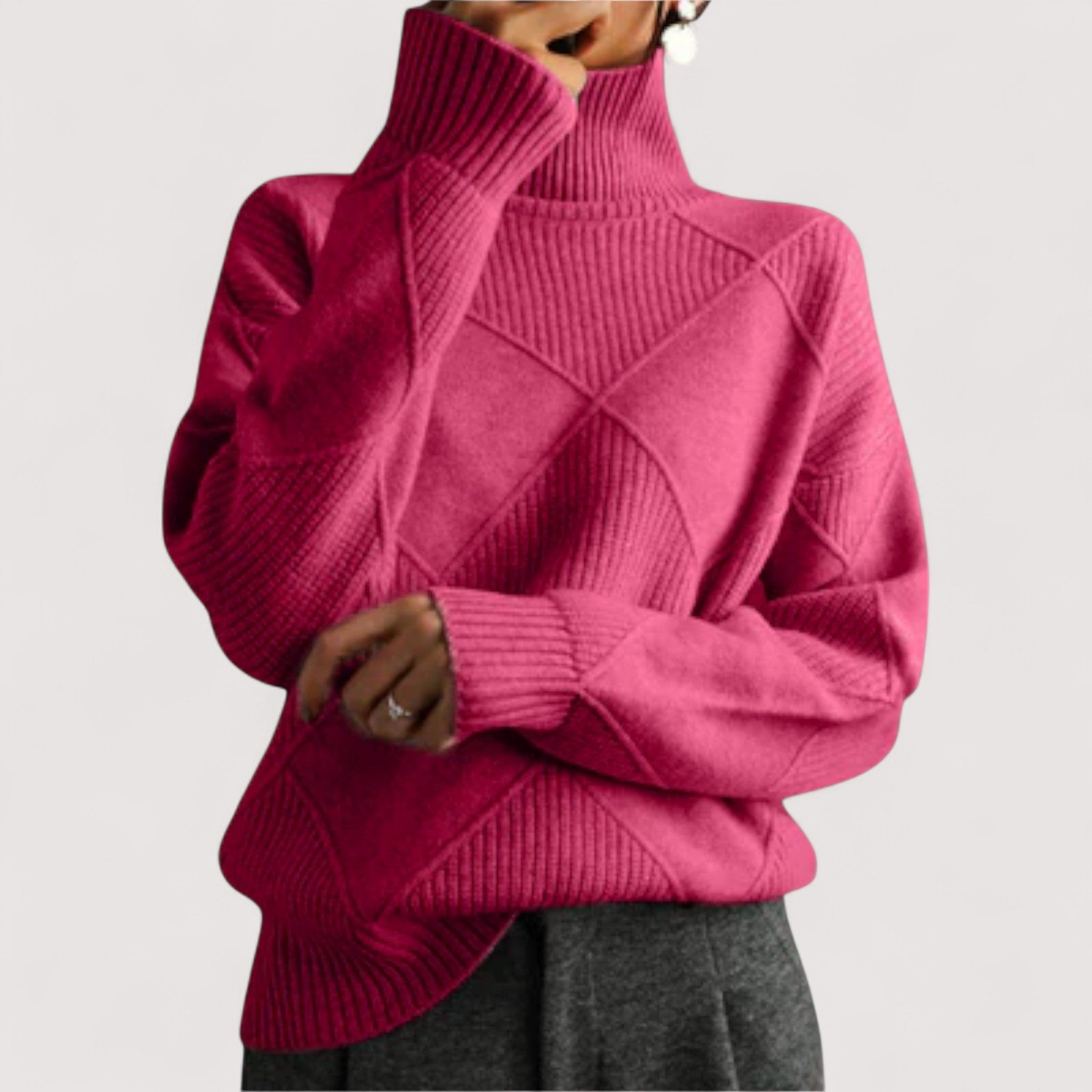Hannah™ | Gemütlicher Rollkragenpullover Damen