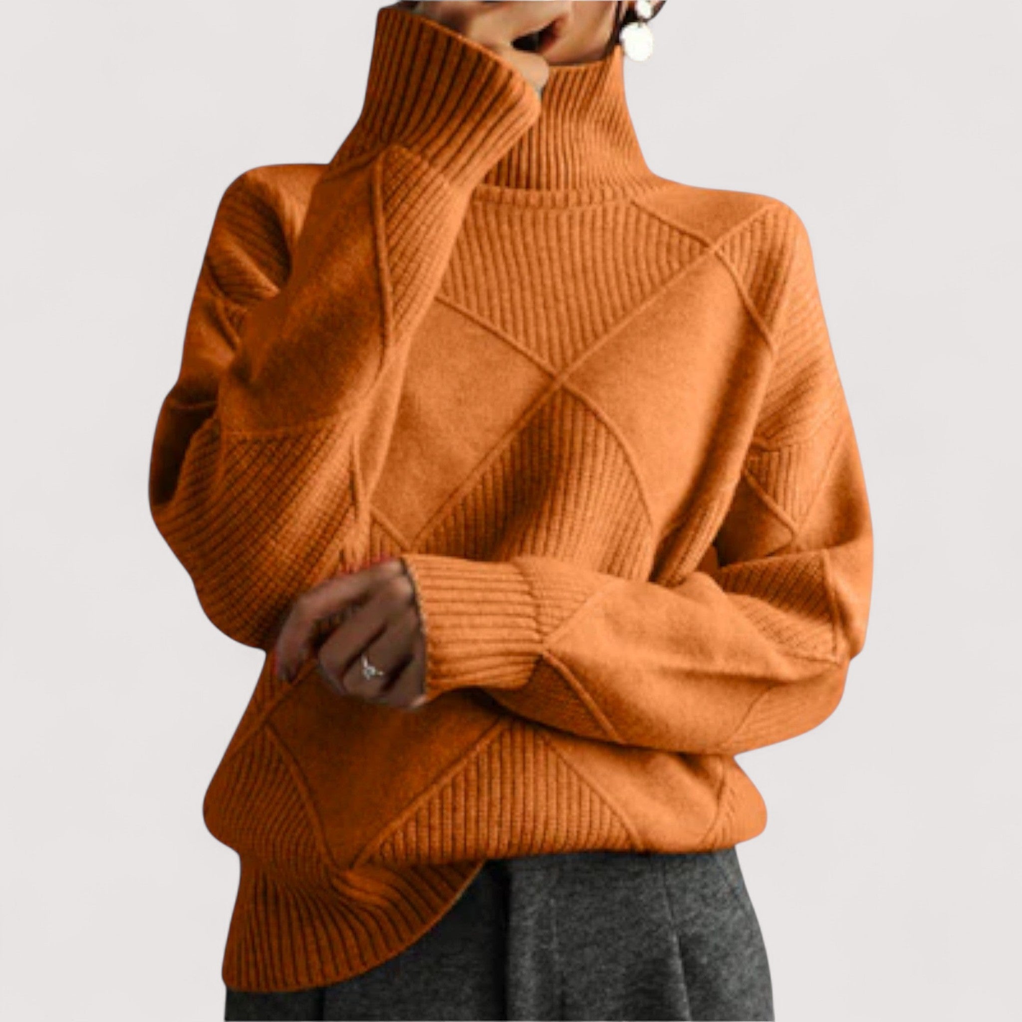 Hannah™ | Gemütlicher Rollkragenpullover Damen