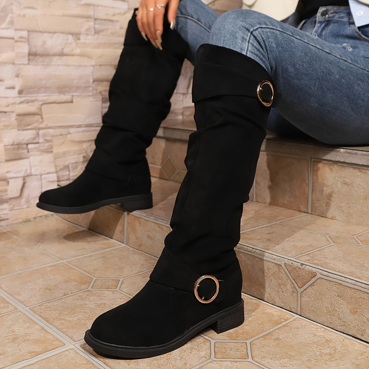 Emilia™ | Damen Stiefeletten – Zeitlose Eleganz im Wildleder-Look