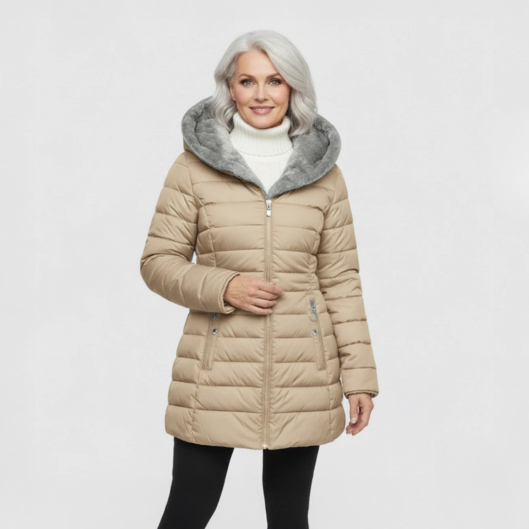 Cassiora™ | Damen Wintermantel – Stilvoll, Warm & Bequem