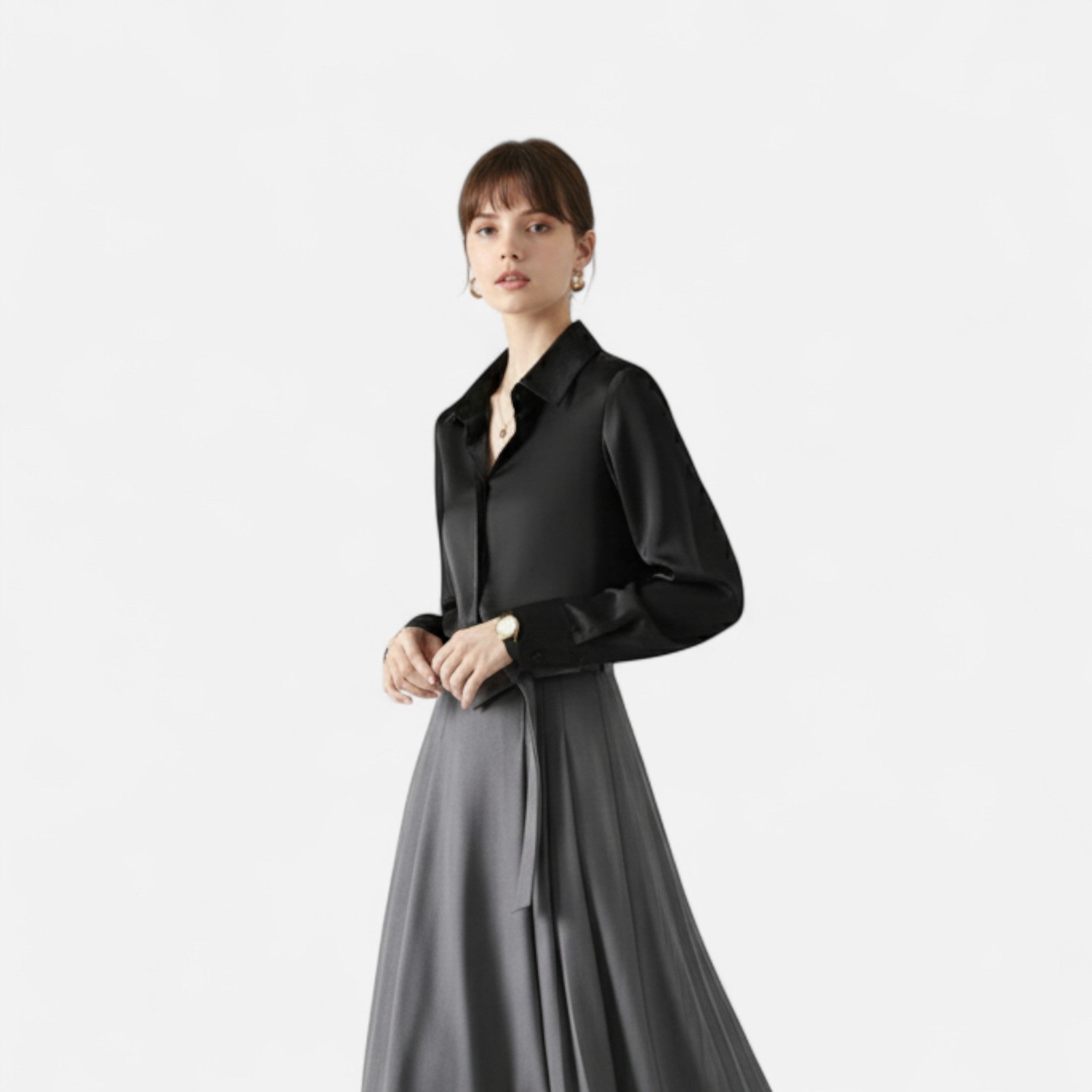 Isabelle™ | Damen Satinbluse – Zeitlose Eleganz