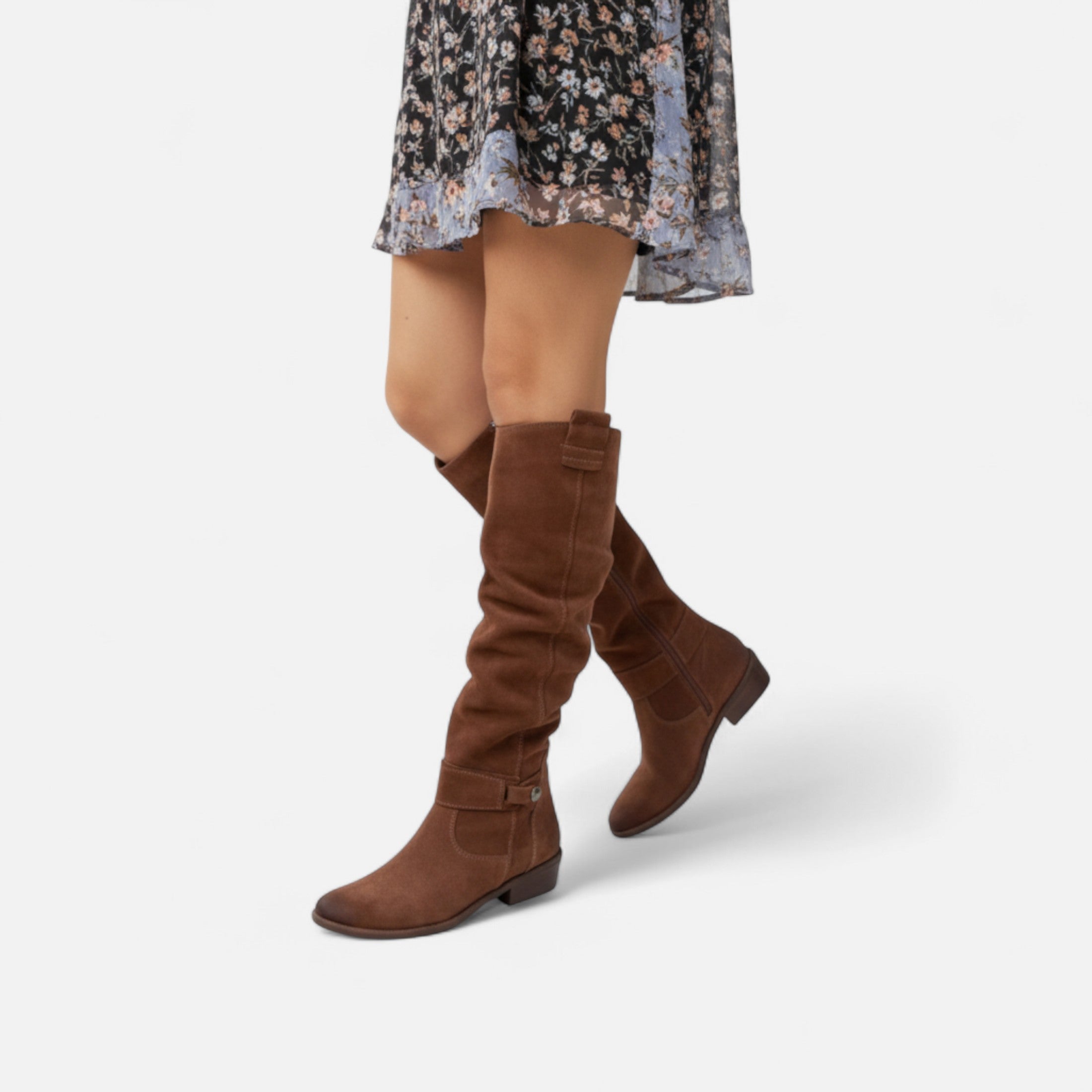 Mara™ | Damen Stiefel – Velours-Eleganz