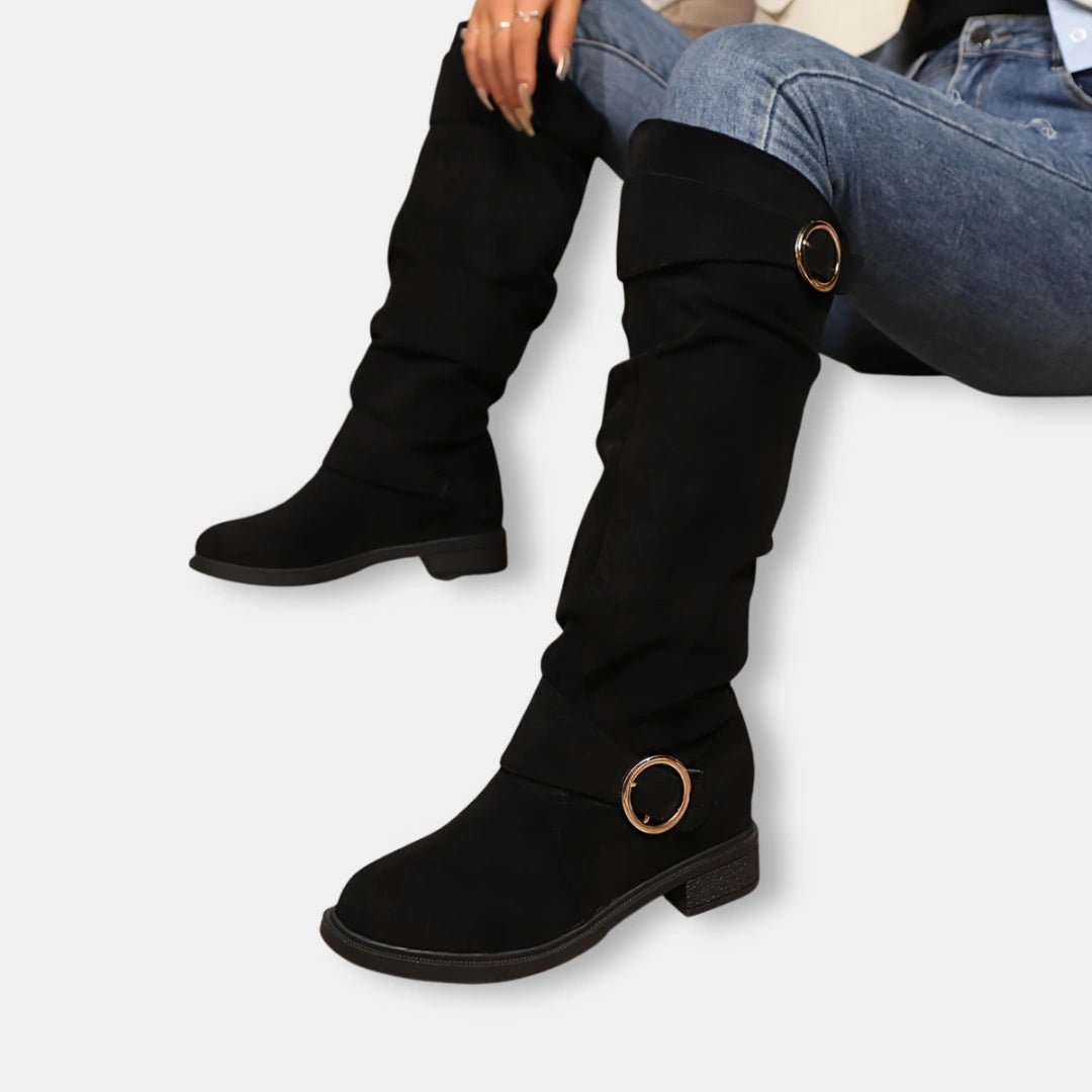 Emilia™ | Damen Stiefeletten – Zeitlose Eleganz im Wildleder-Look