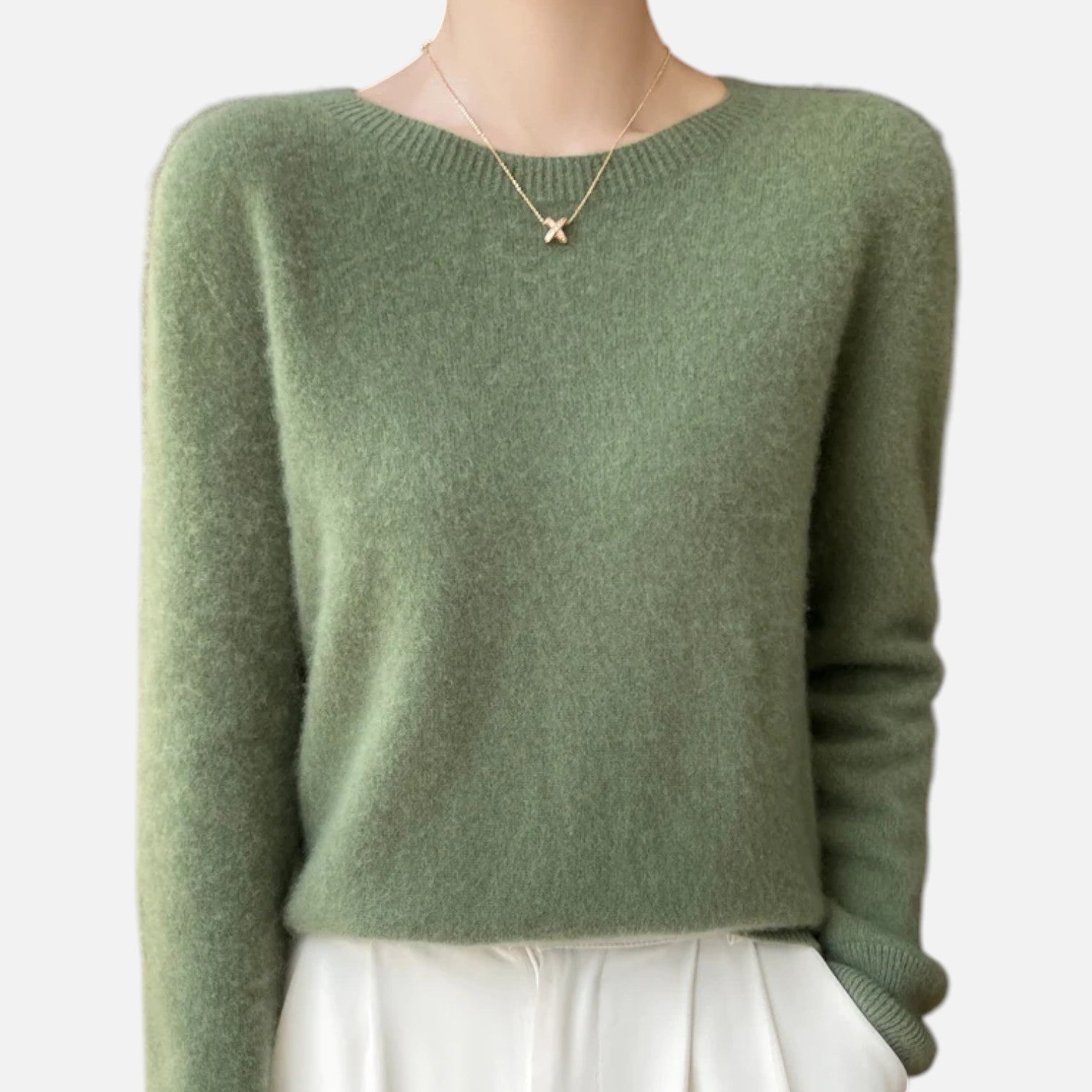 Theresa™ | Damen Pullover – Merinowolle-Eleganz